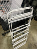 4 Drawer Metal Storage Organizer White - Steel Utility Storage, Fixed Shelves, Universal Wire Drawers