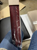 Triena Soho Padded Seat Faux Leather Barstool Hardwood/Brown - Upholstered