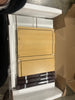 3 Drawer Modular Dresser Chest White - Laminate Finish, Particle Board Frame, Modern Style