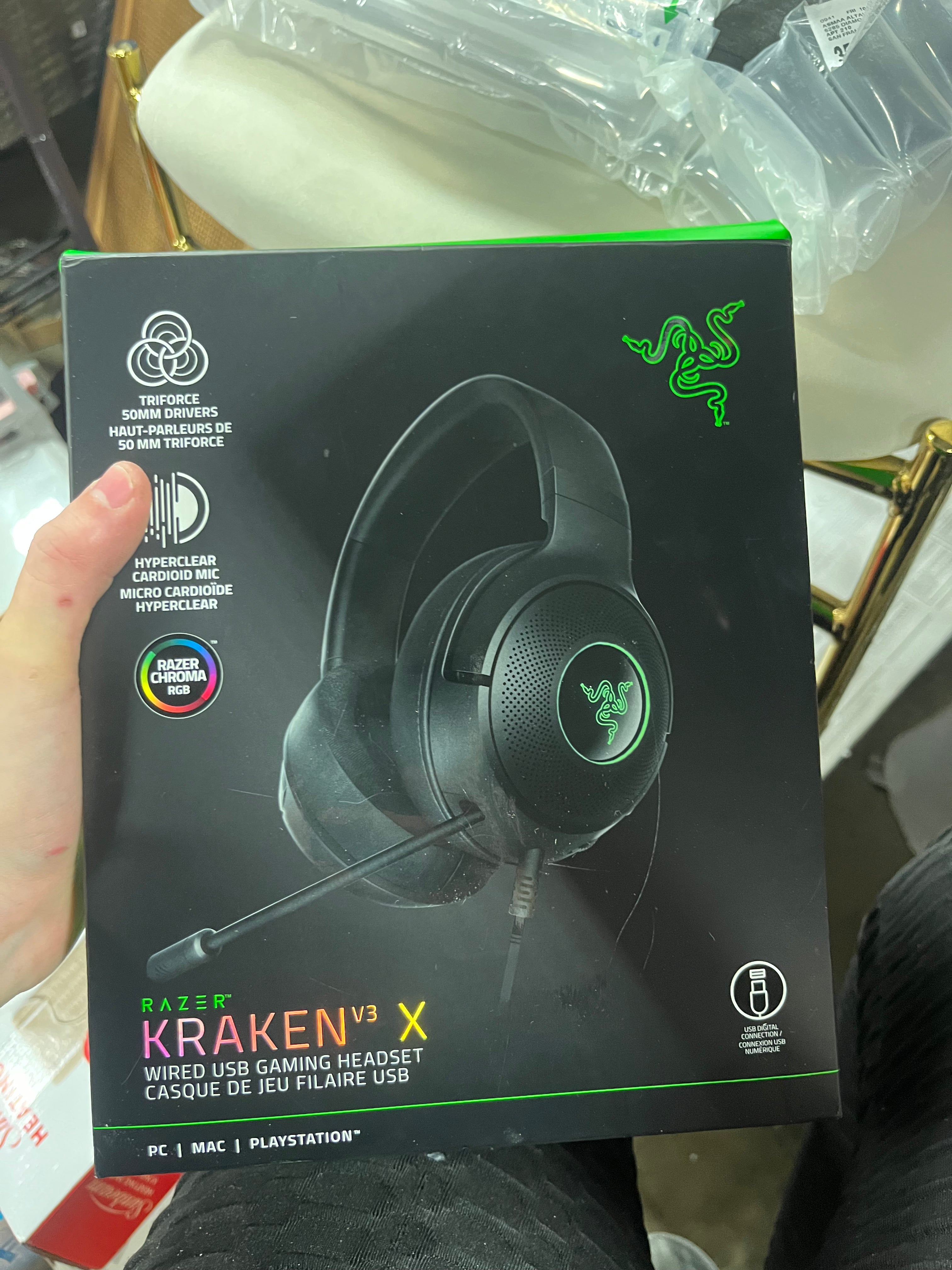 Kraken V3 X Wired USB Gaming Headset for PC