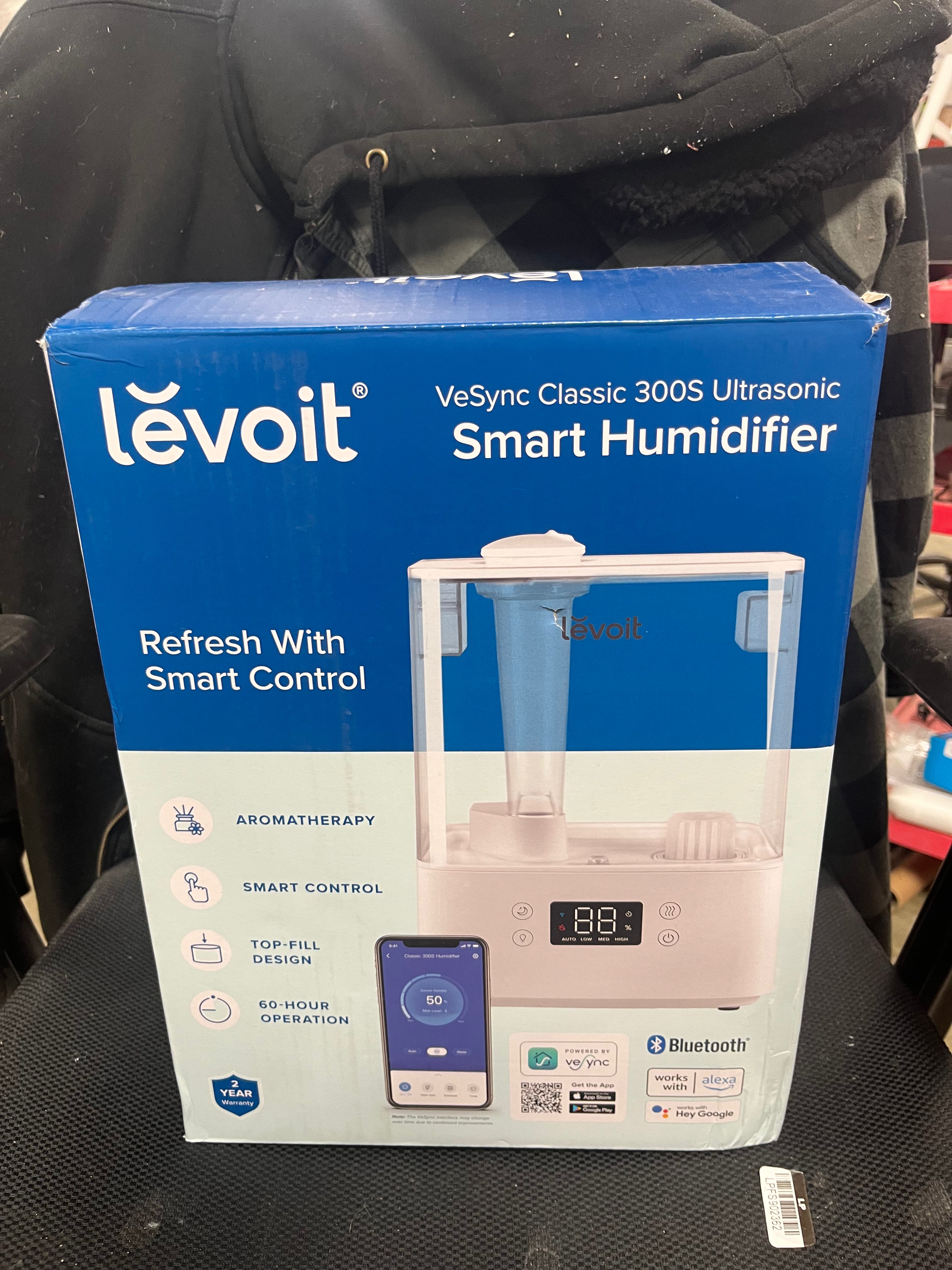 Classic Ultrasonic Smart Humidifier White: Cool Mist, No Filter, Bedroom & Baby Use