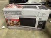 Microwave Oven - Black - Countertop, Small Dorm Microwave, Child Lock, 8 Programs