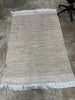 Catherine Solid Farmhouse Fringe Area Rug - 4' x 6' Beige