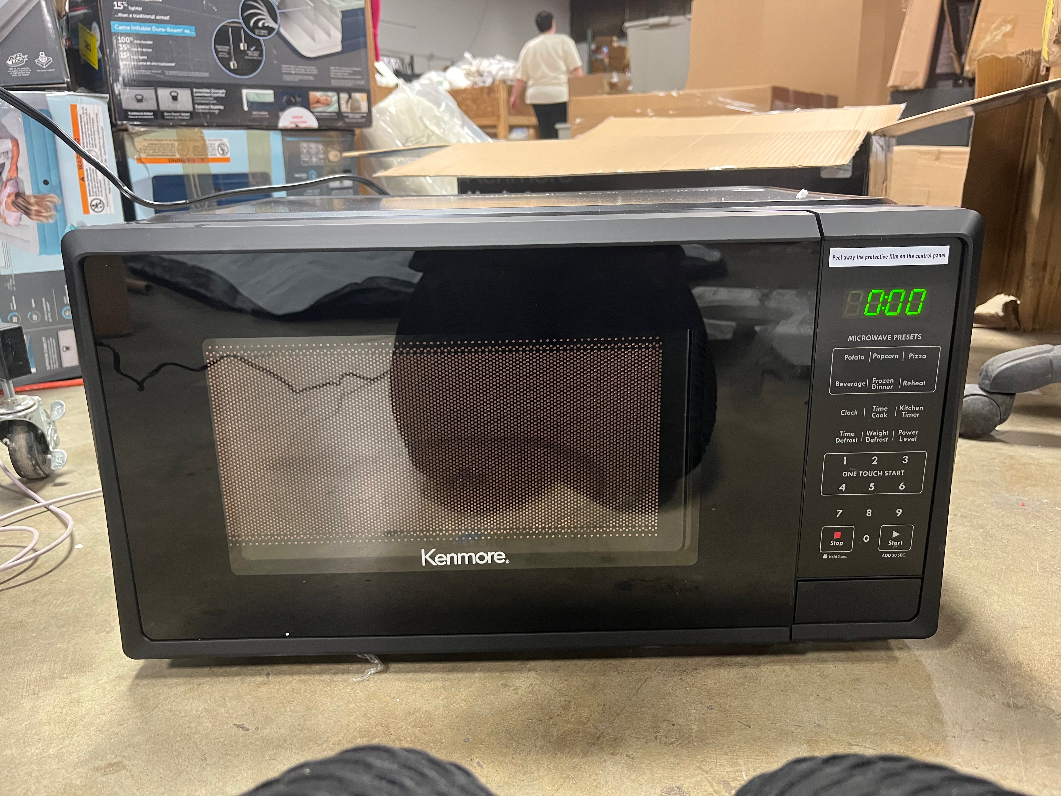 Microwave - Black: Countertop Oven, Child Lock, 6 Programs