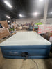 Elevated Pillow Rest Queen Air Mattress with Internal Pump - Off-White/Blue