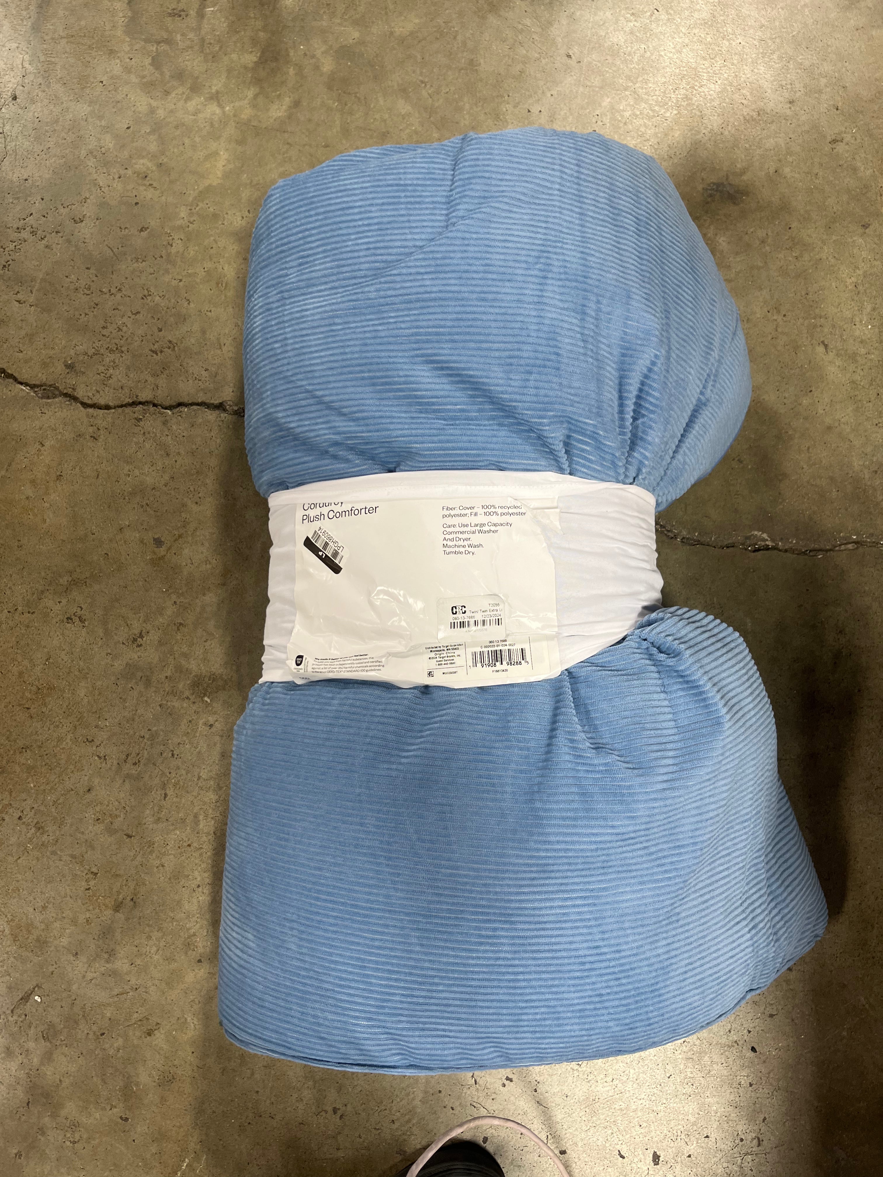 Corduroy Plush Comforter - Twin/Twin Extra Long