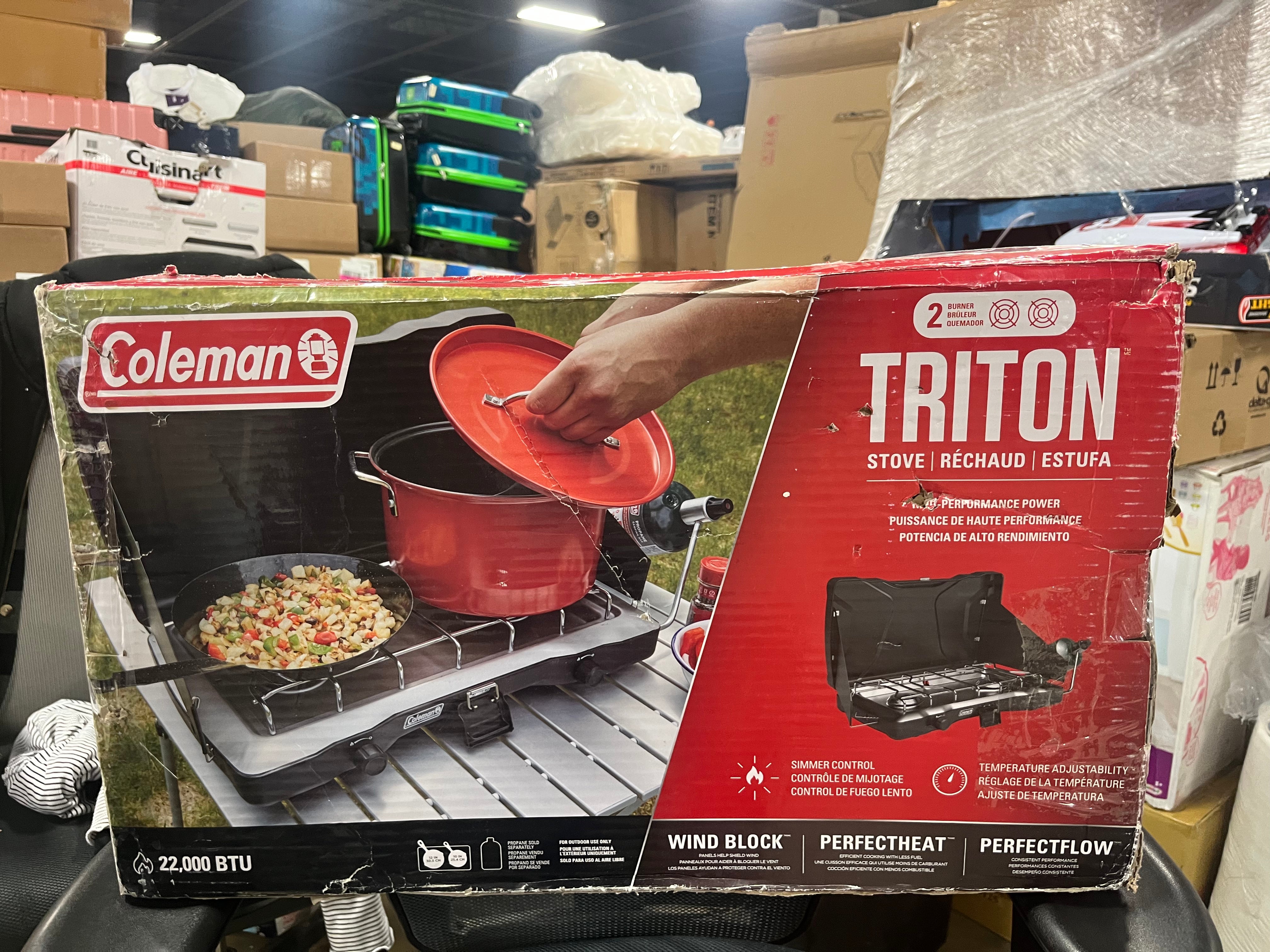 Triton 2-Burner Propane Camping Stove