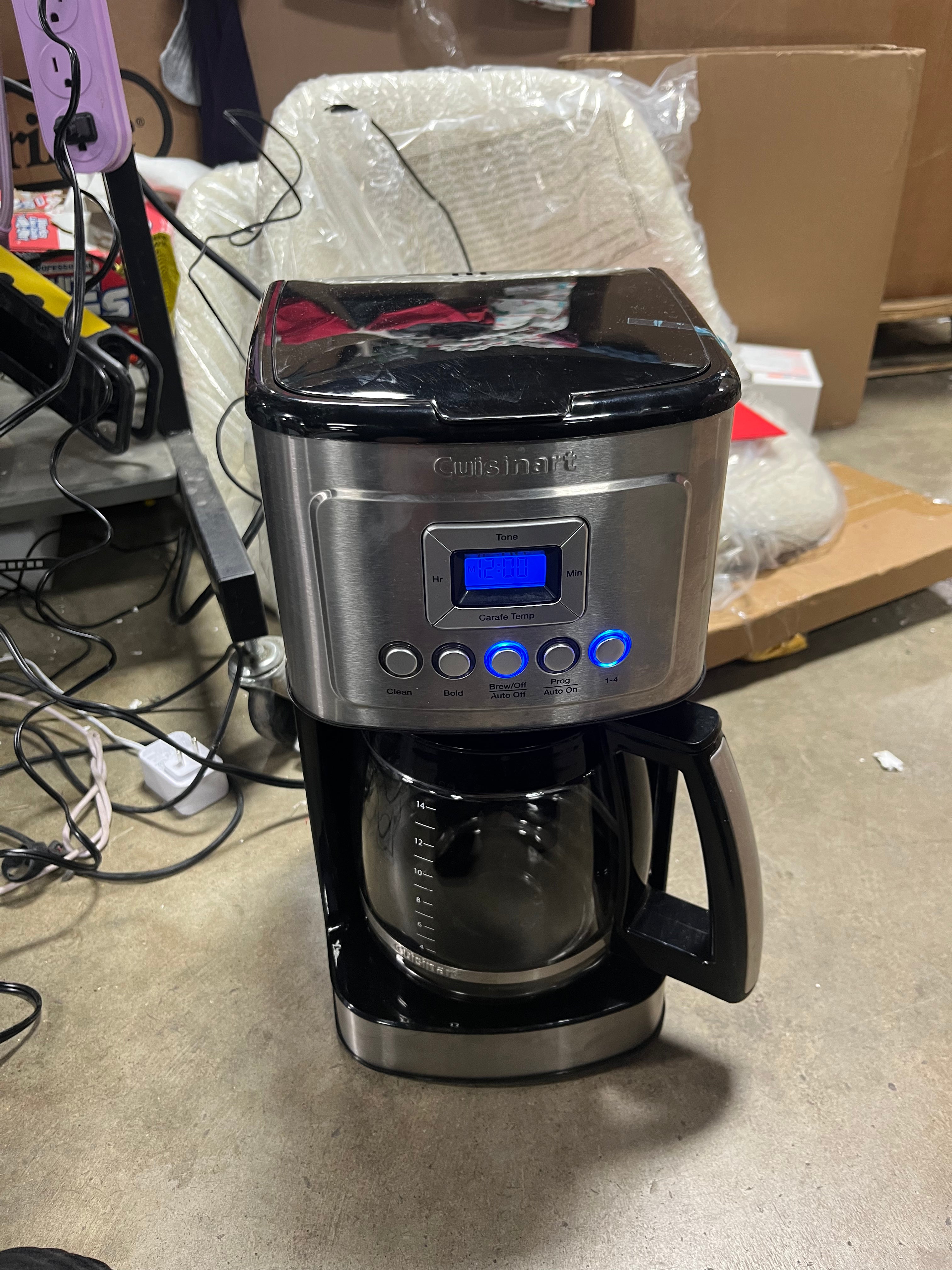 14-Cup Programmable Coffeemaker - Stainless Steel : Drip Coffee Maker, Automatic Shut-Off, LCD Display