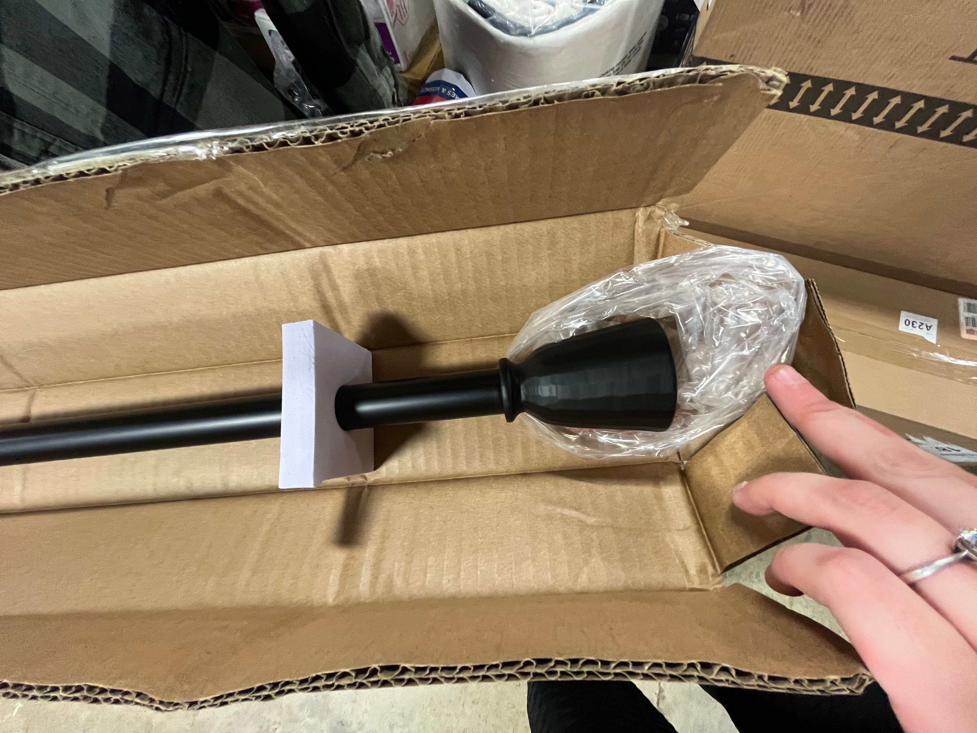 Chiseled Cone Curtain Rod