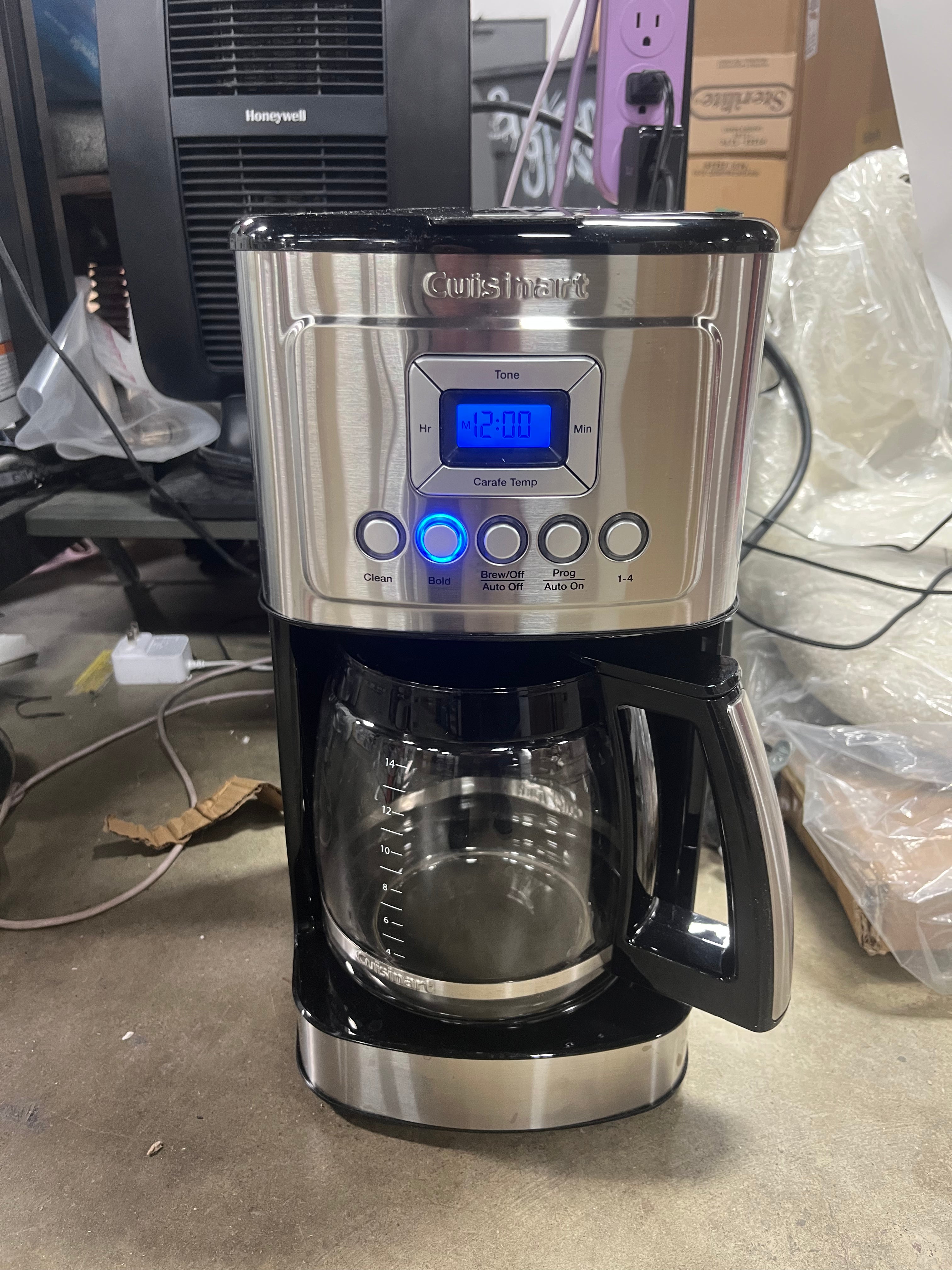 14-Cup Programmable Coffeemaker - Stainless Steel : Drip Coffee Maker, Automatic Shut-Off, LCD Display
