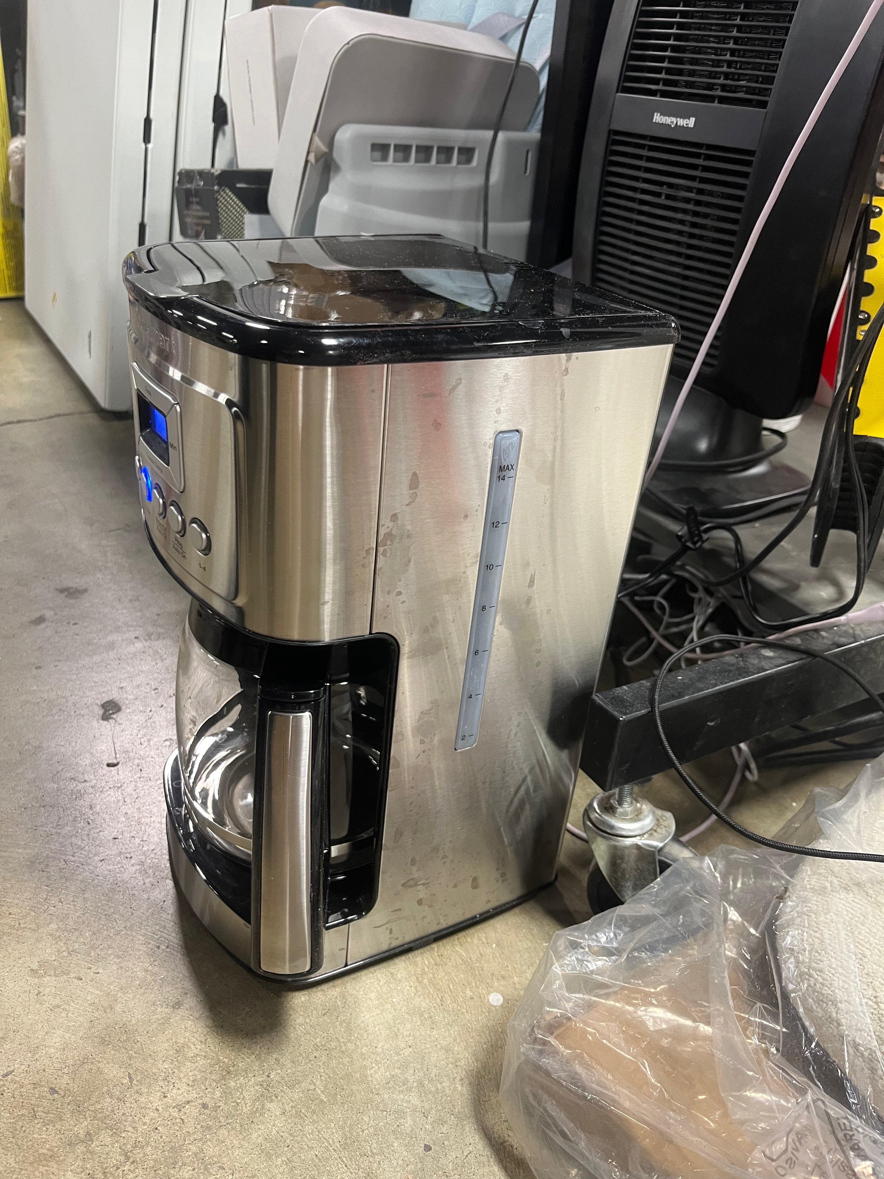 14-Cup Programmable Coffeemaker - Stainless Steel : Drip Coffee Maker, Automatic Shut-Off, LCD Display