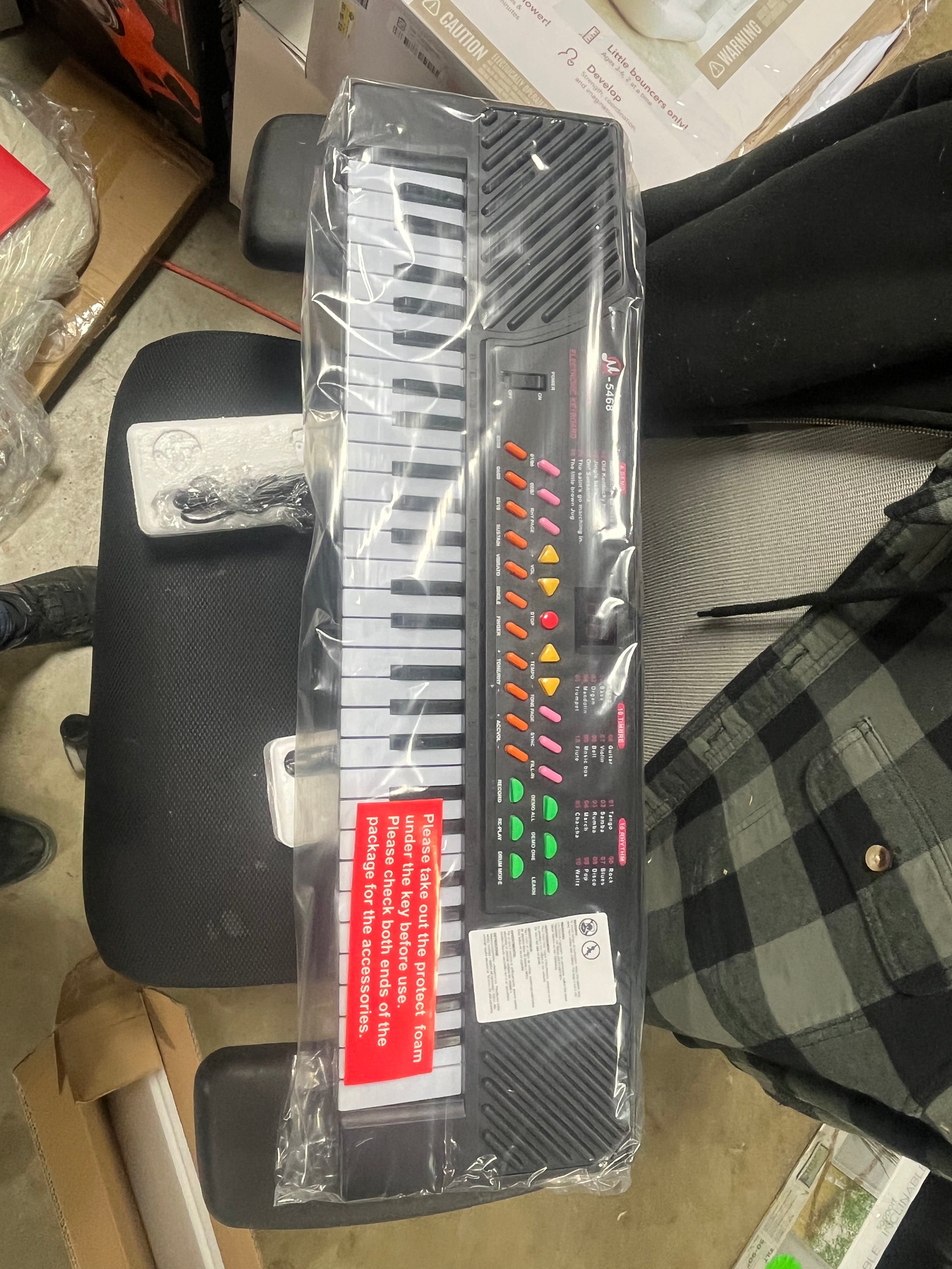 54 Keys Electronic Music Keyboard Kid Piano Organ W/Mic & Adapter