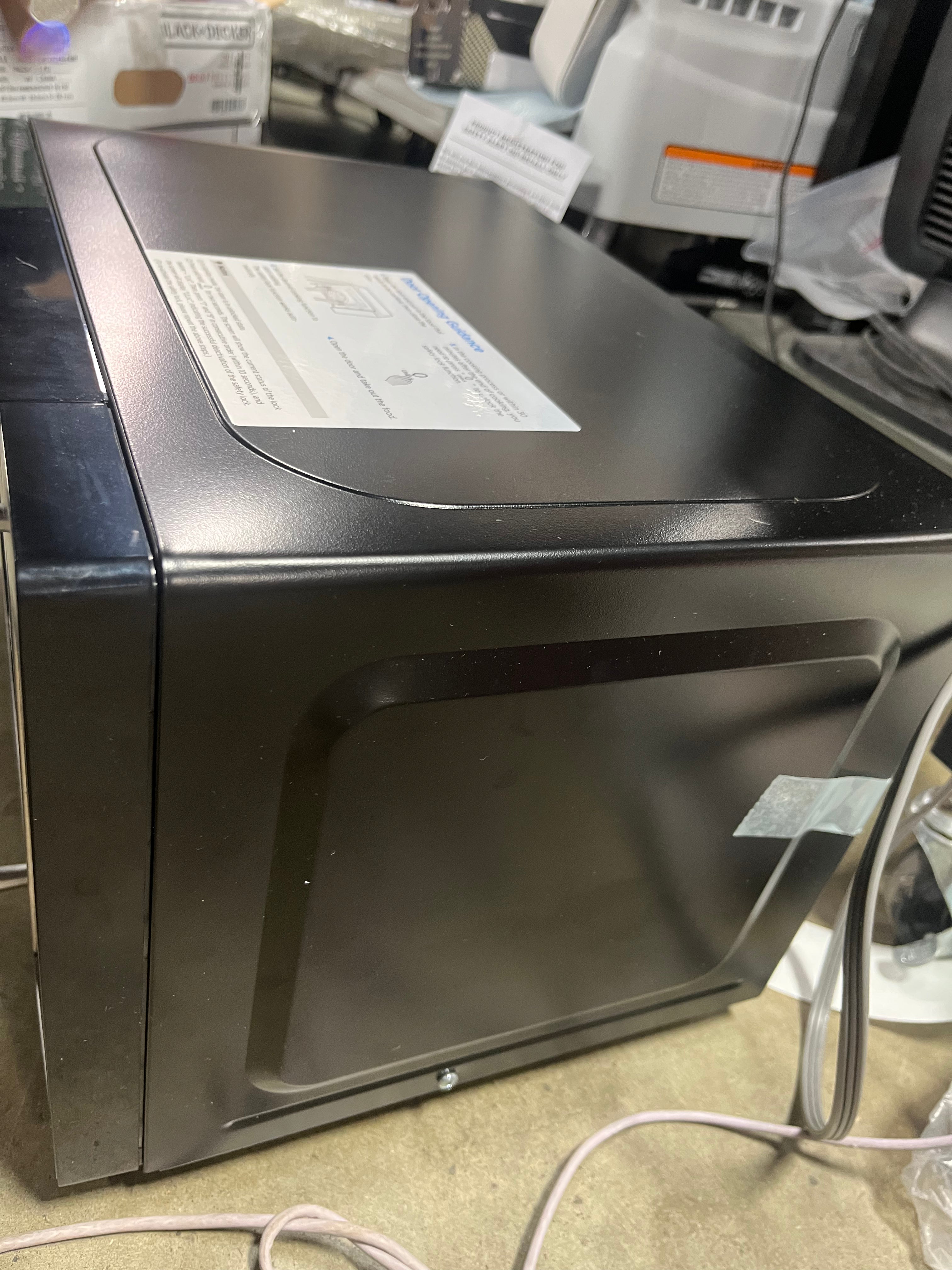 Microwave Oven - Black - Countertop, Small Dorm Microwave, Child Lock, 8 Programs