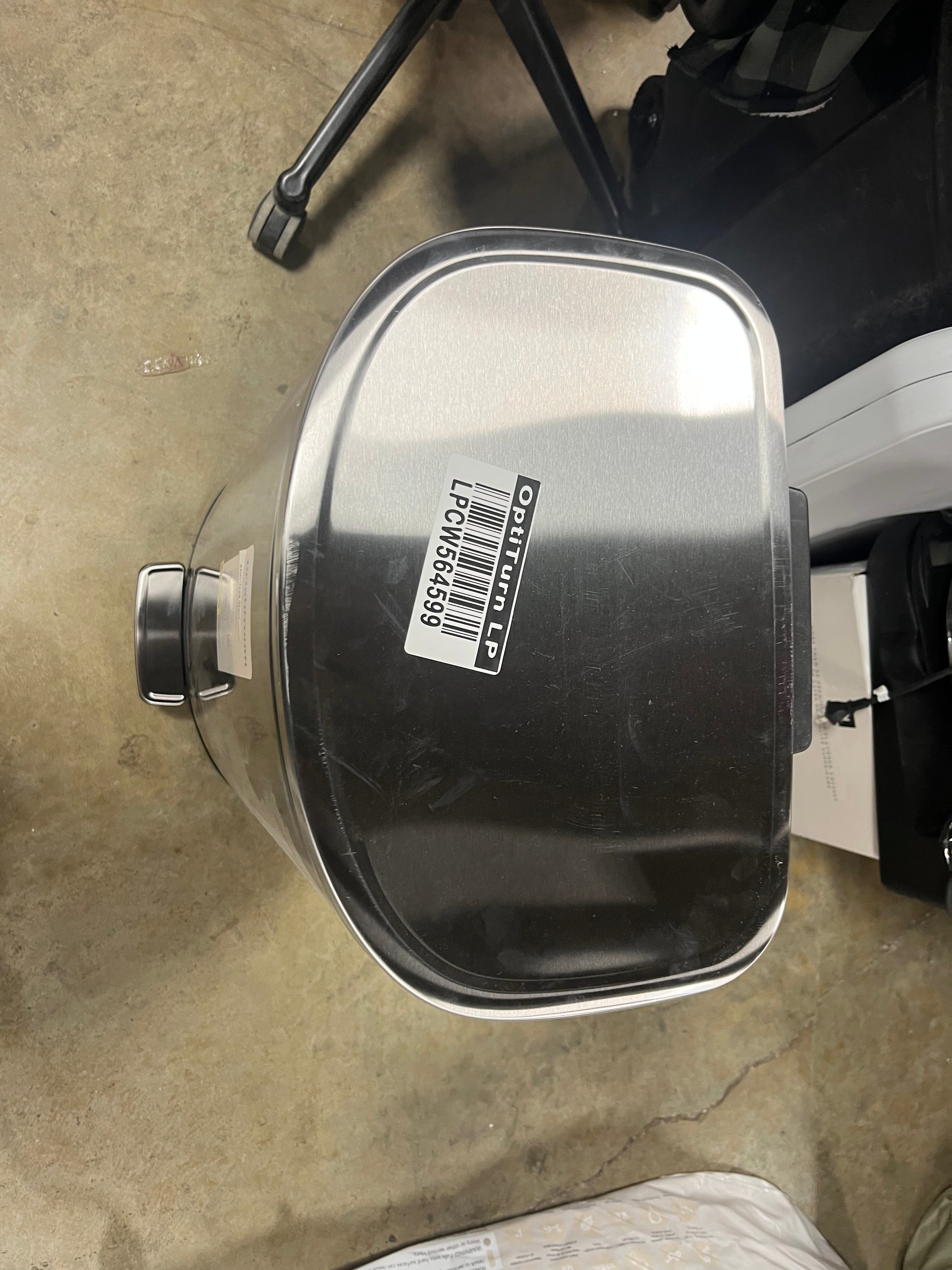 D Shape Step Trash Can - Stainless Steel, 13 Gallon, Kitchen Garbage Can, Smooth Finish, Indoor Use