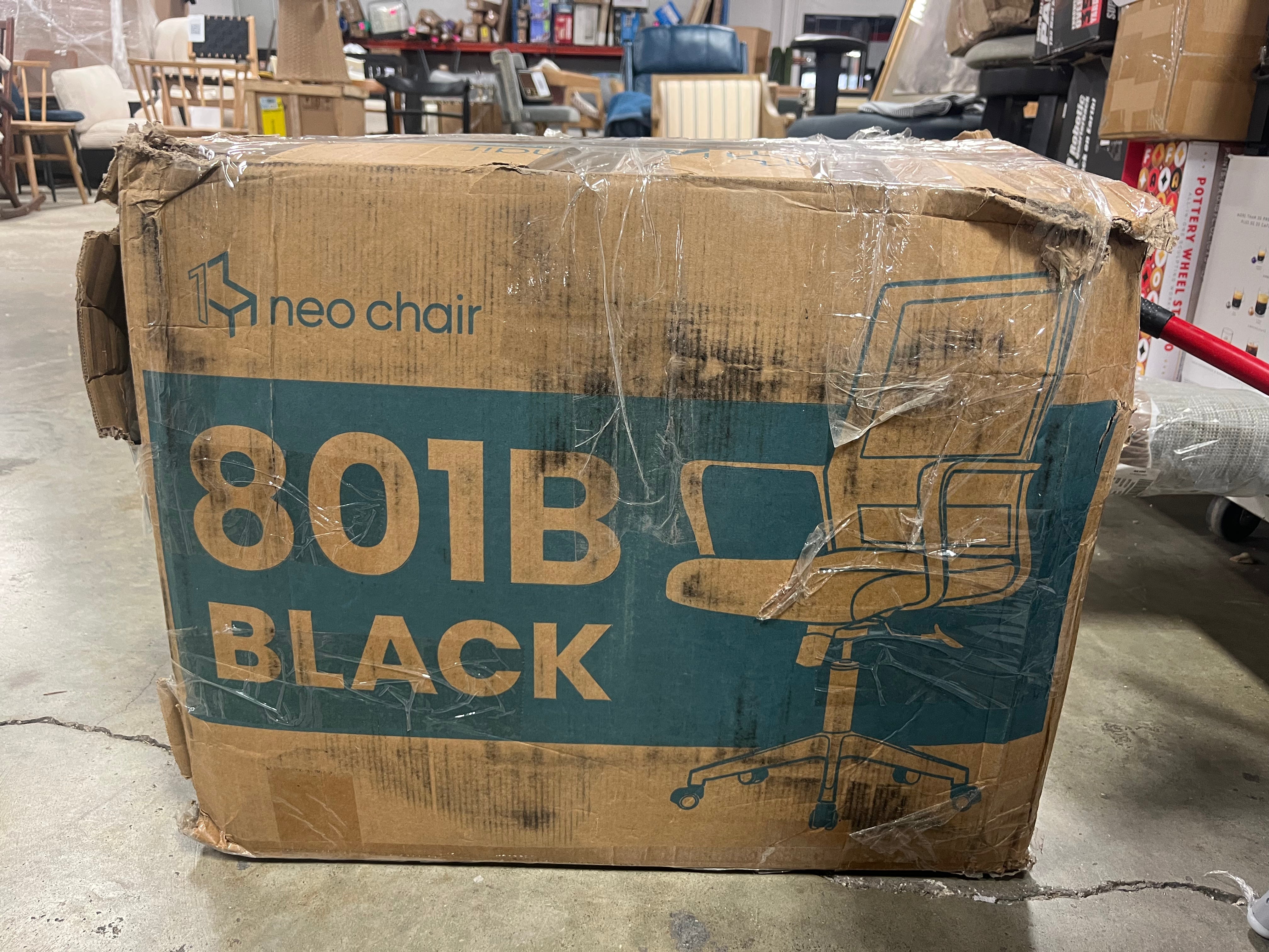 Black Frame Mesh Office Chair