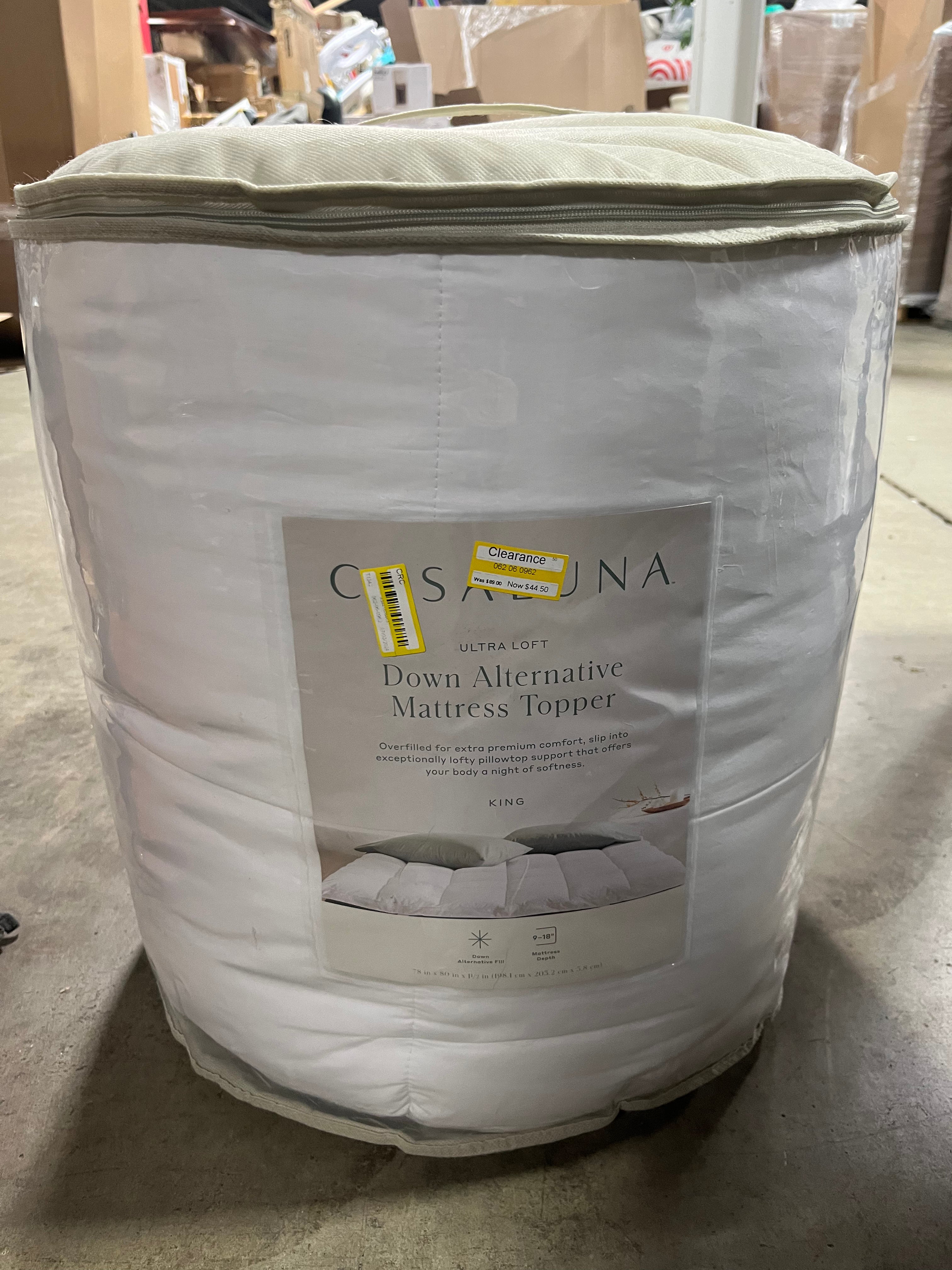 Ultra Loft Down Alternative Mattress Topper - King