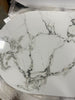 White+Creamy-white Half-circle Sintered Stone TABLE TOP ONLY - 2 BOXES