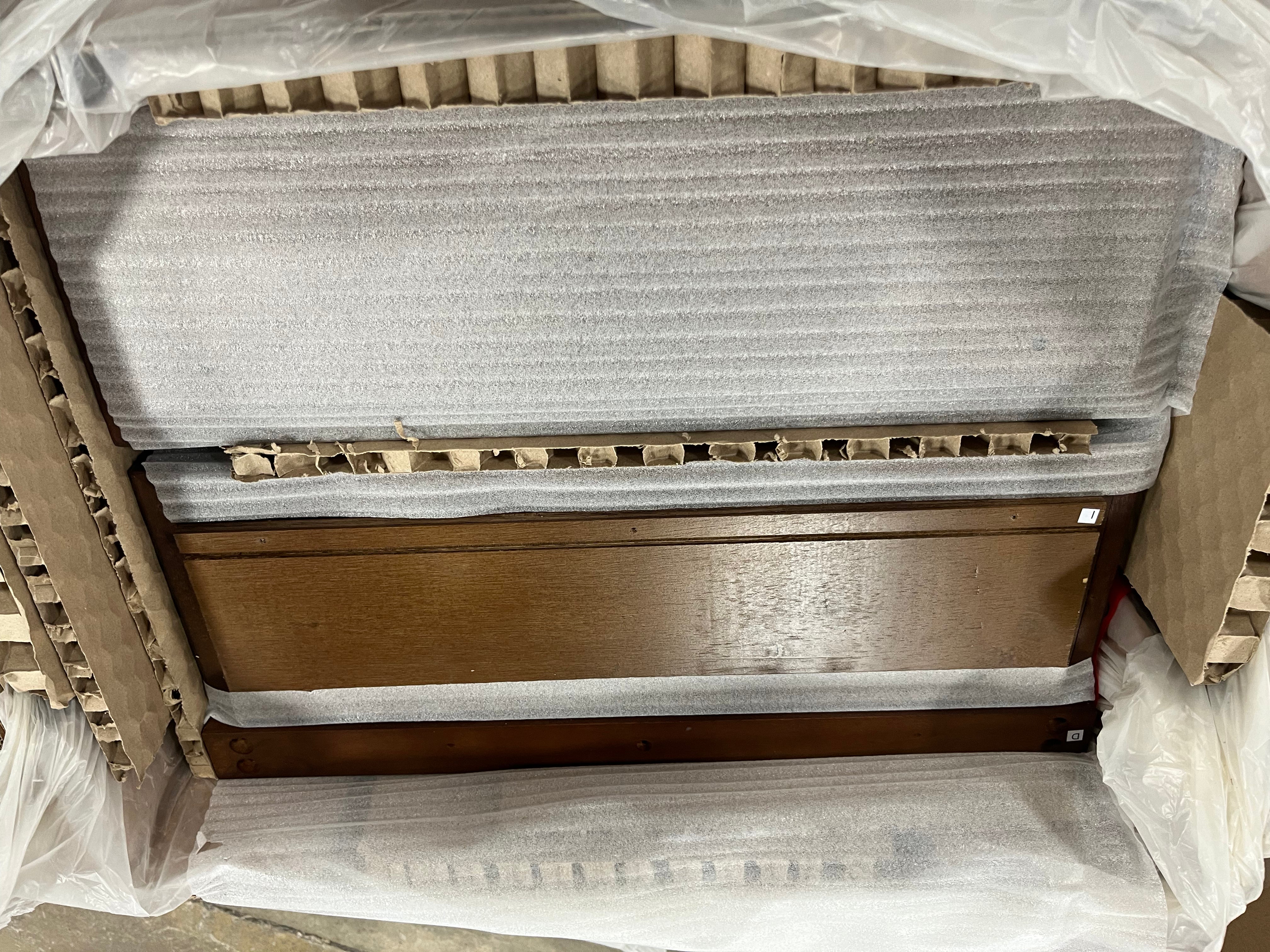 Wood & Cane Transitional Nightstand
