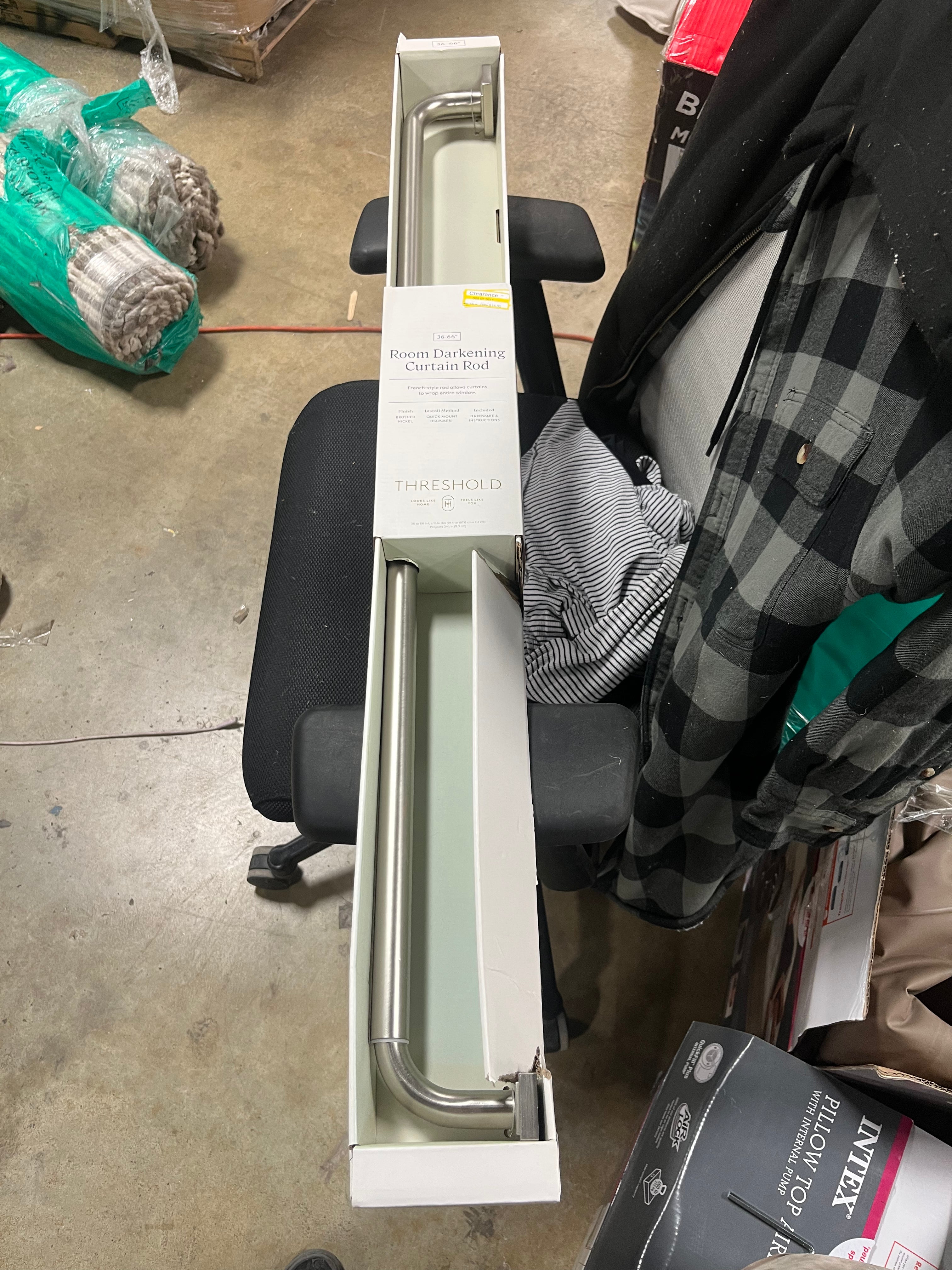 Blackout Rectangle Curtain Rod