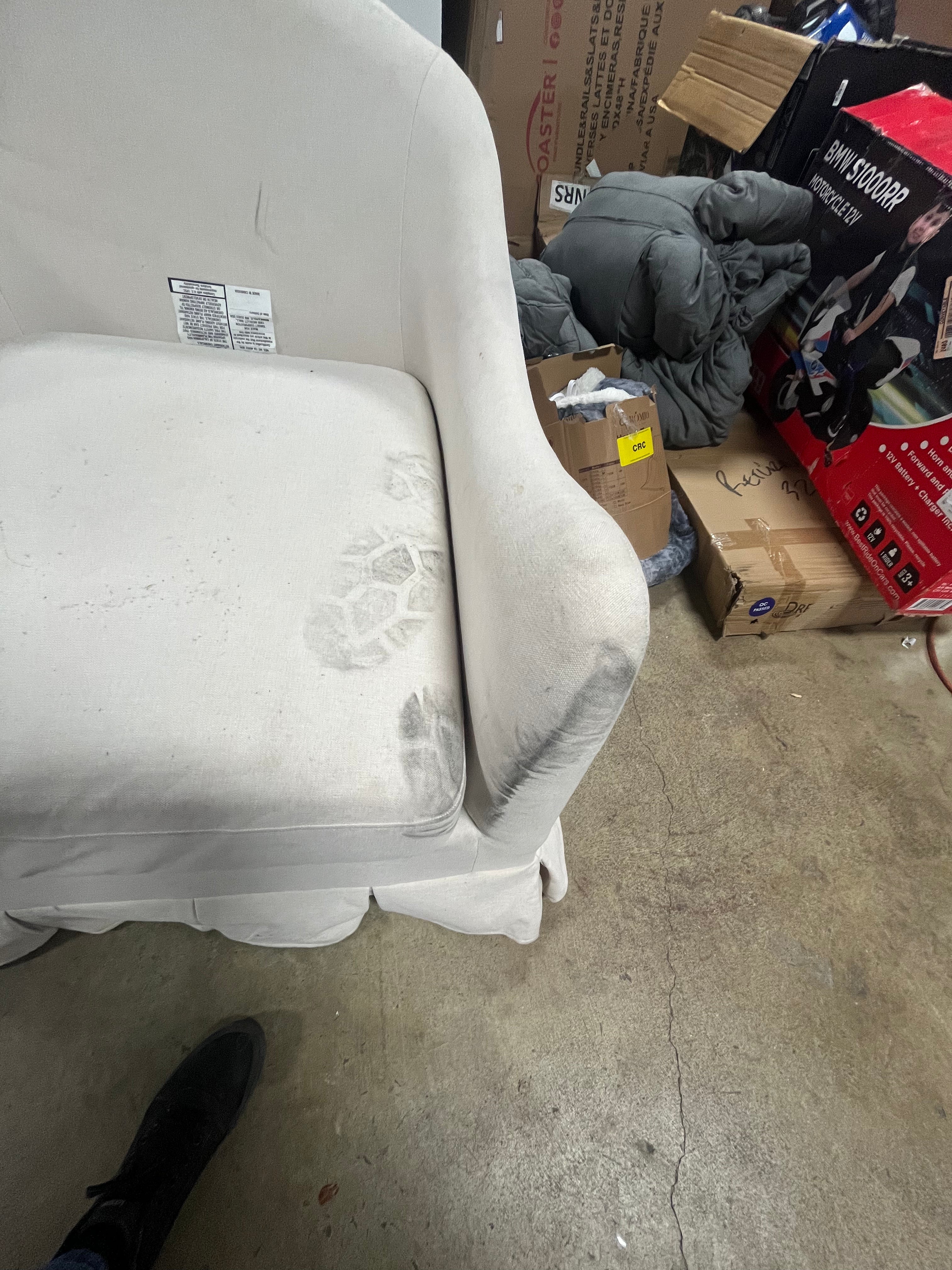 Box Pleat Upholstered Chair Set of 2