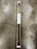 Faux Leather Cylinder Plated Curtain Rod Brass