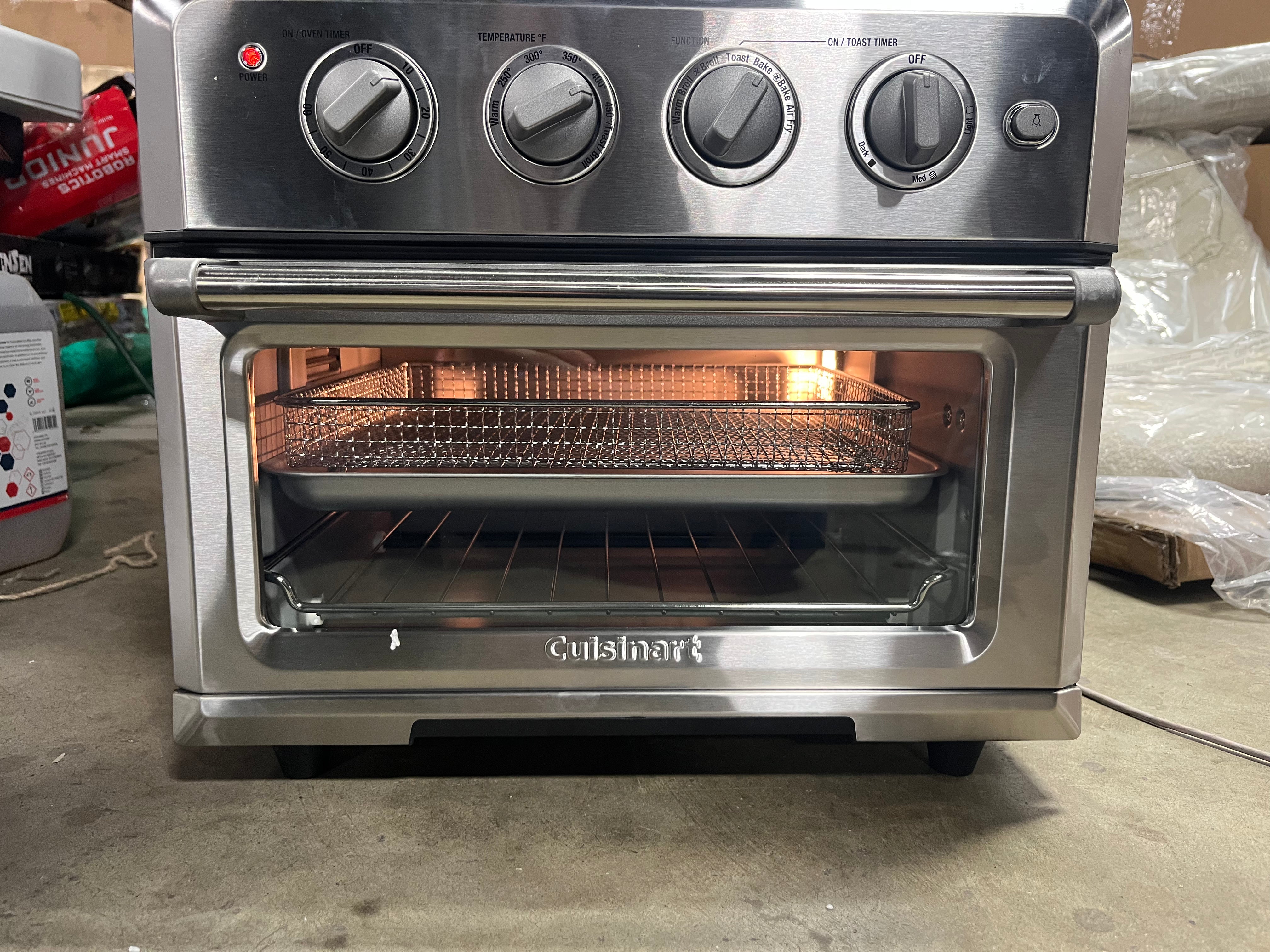 Air Fryer Toaster Oven Stainless Steel - Convection Bake, Broiler, Cool Touch