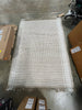 Wide Border Stripe Handmade Woven Area Rug Tan/Cream 5'x7' Area