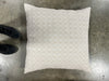 Checkerboard Textured Euro Pillow Beige - Farmhouse Throw Pillow, Cotton, Indoor Use