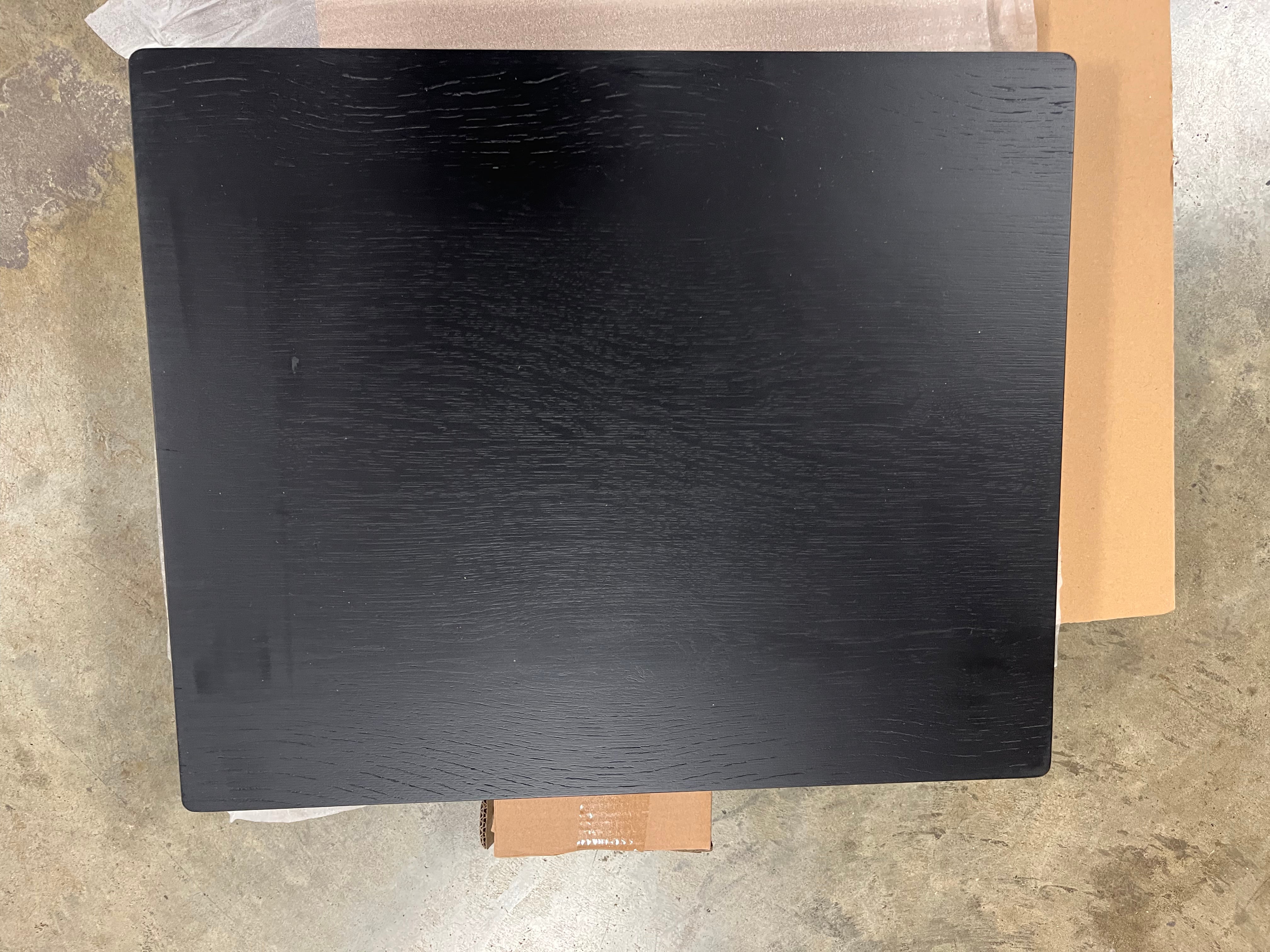 Wood & Cane Accent Side Table