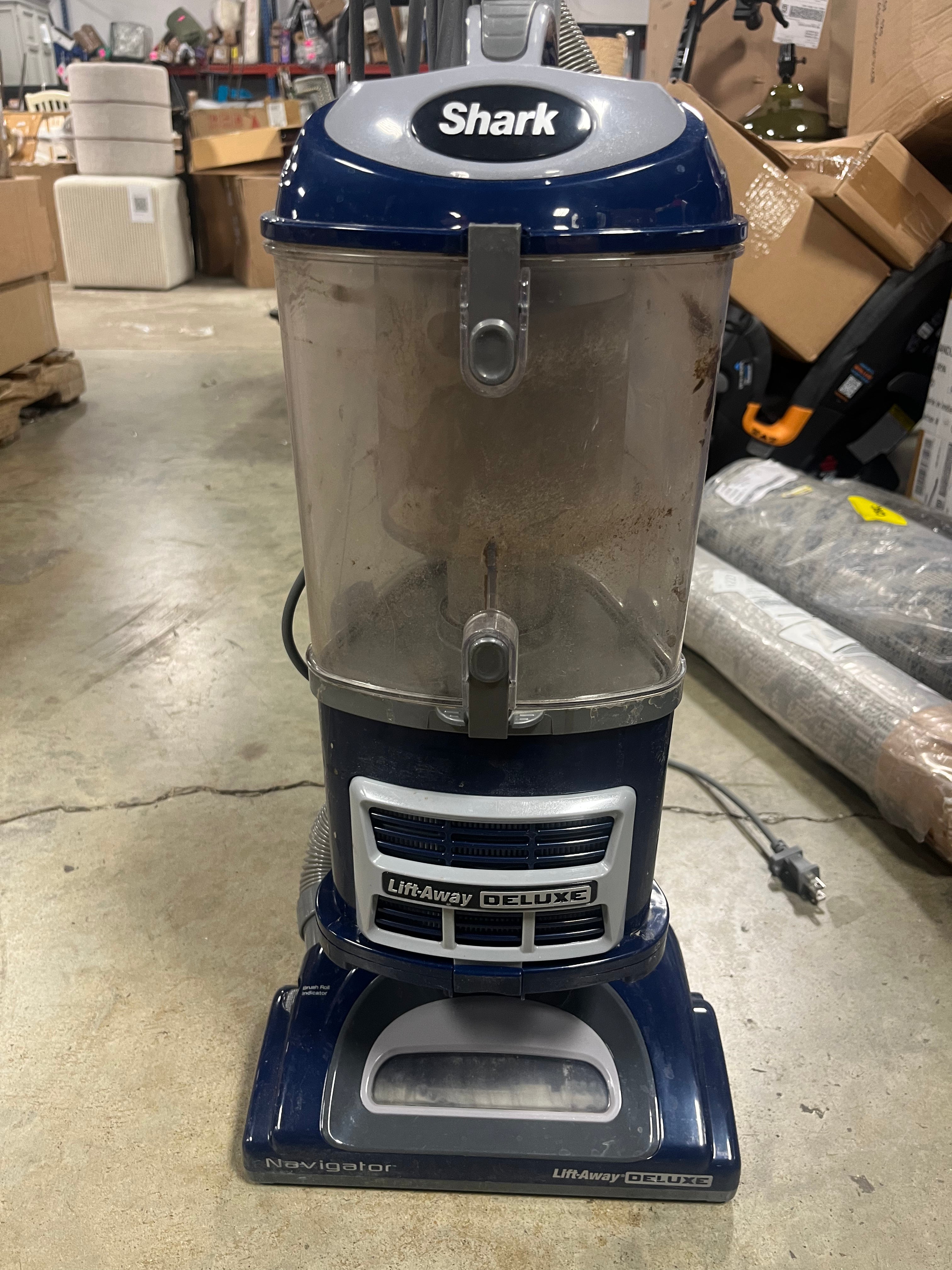 Navigator Lift-Away Deluxe Upright Vacuum - Blue : HEPA Filter, Pet Hair, Multi-Surface, 25' Cord