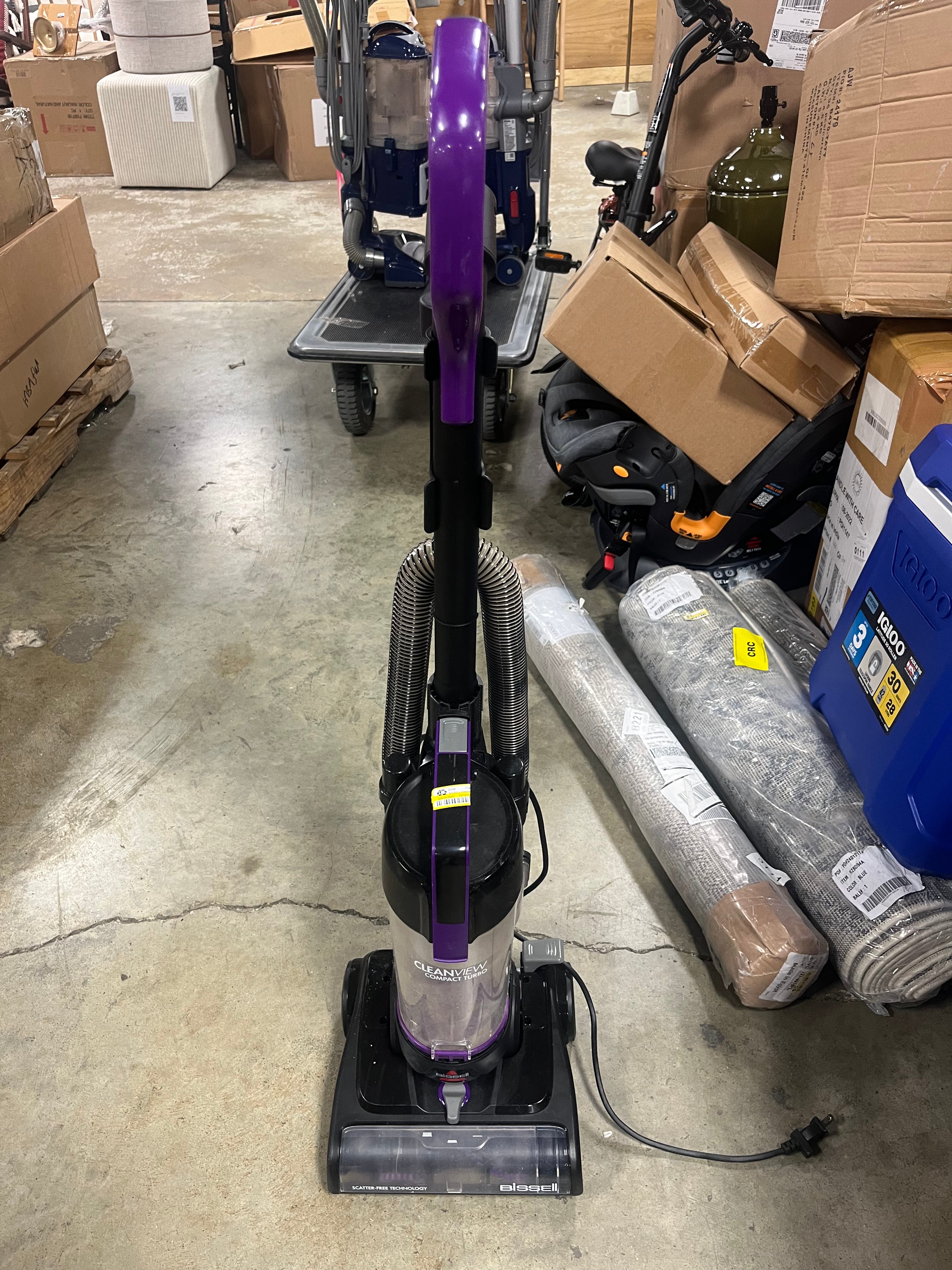 CleanView Compact Turbo Upright Vacuum: Bagless, Multi-Surface, Pet Hair, Lightweight, 25ft Cord