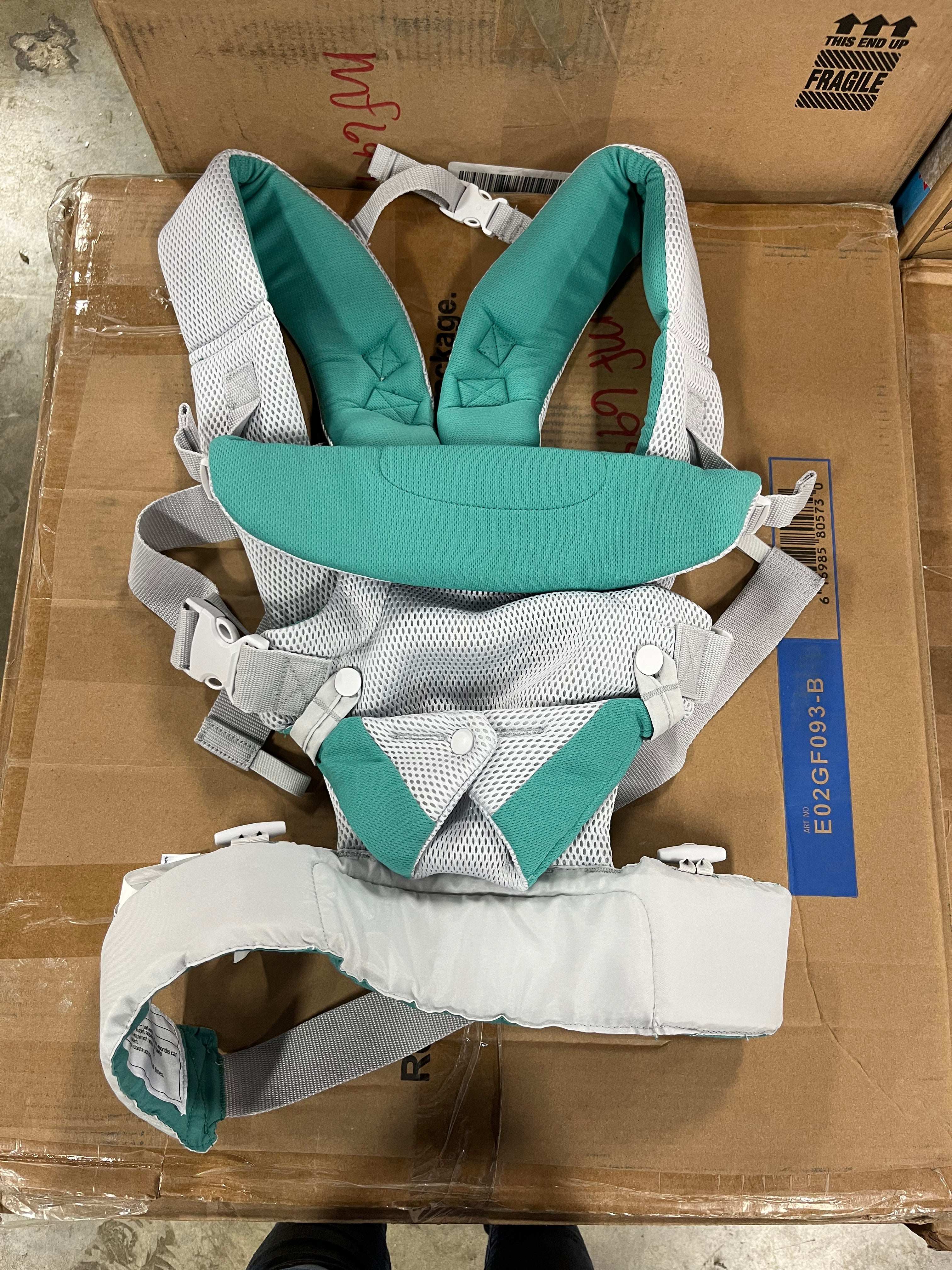 Flip 4-in-1 Light & Airy Convertible Baby Carrier - Breathable, Lumbar Support, Adjustable Waist Belt, Head Support, Ergonomic Seat, Plush Straps for Newborn to Toddler