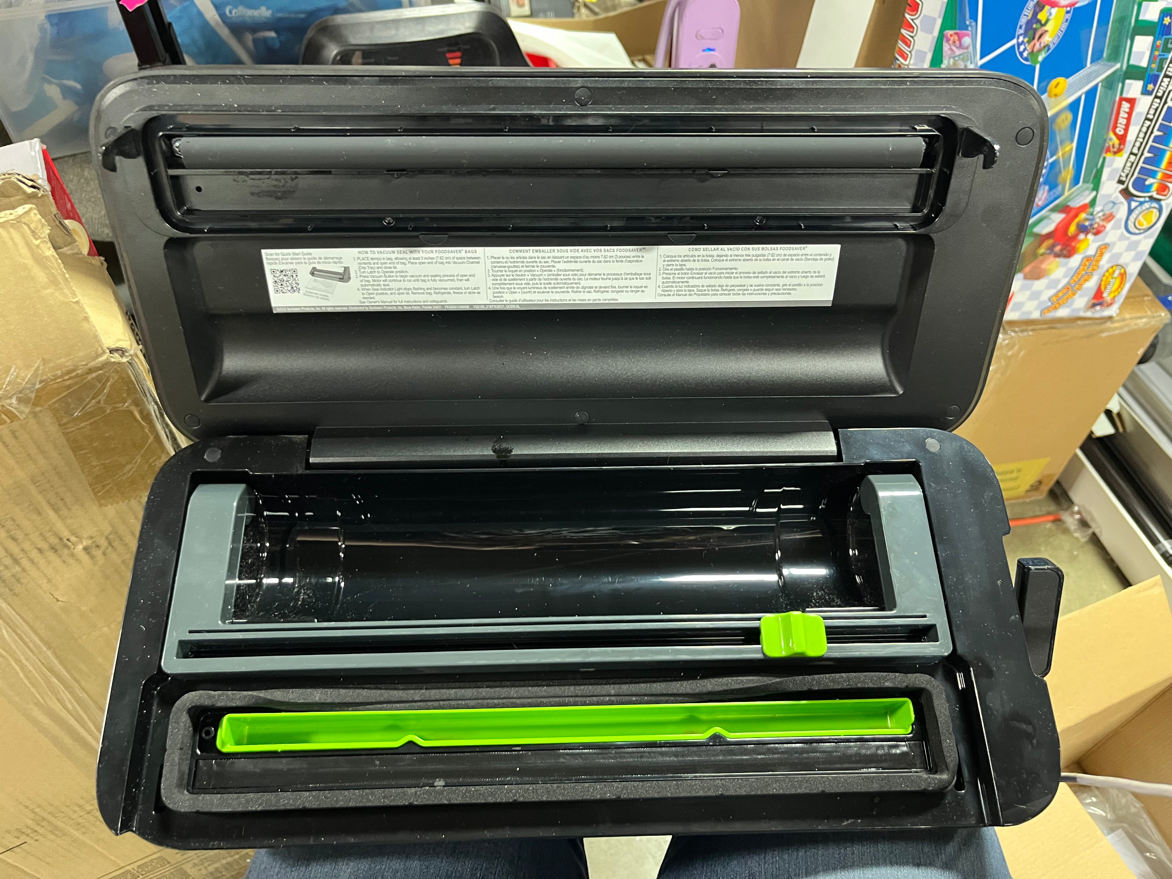 Black/Silver Food Vacuum Sealer
