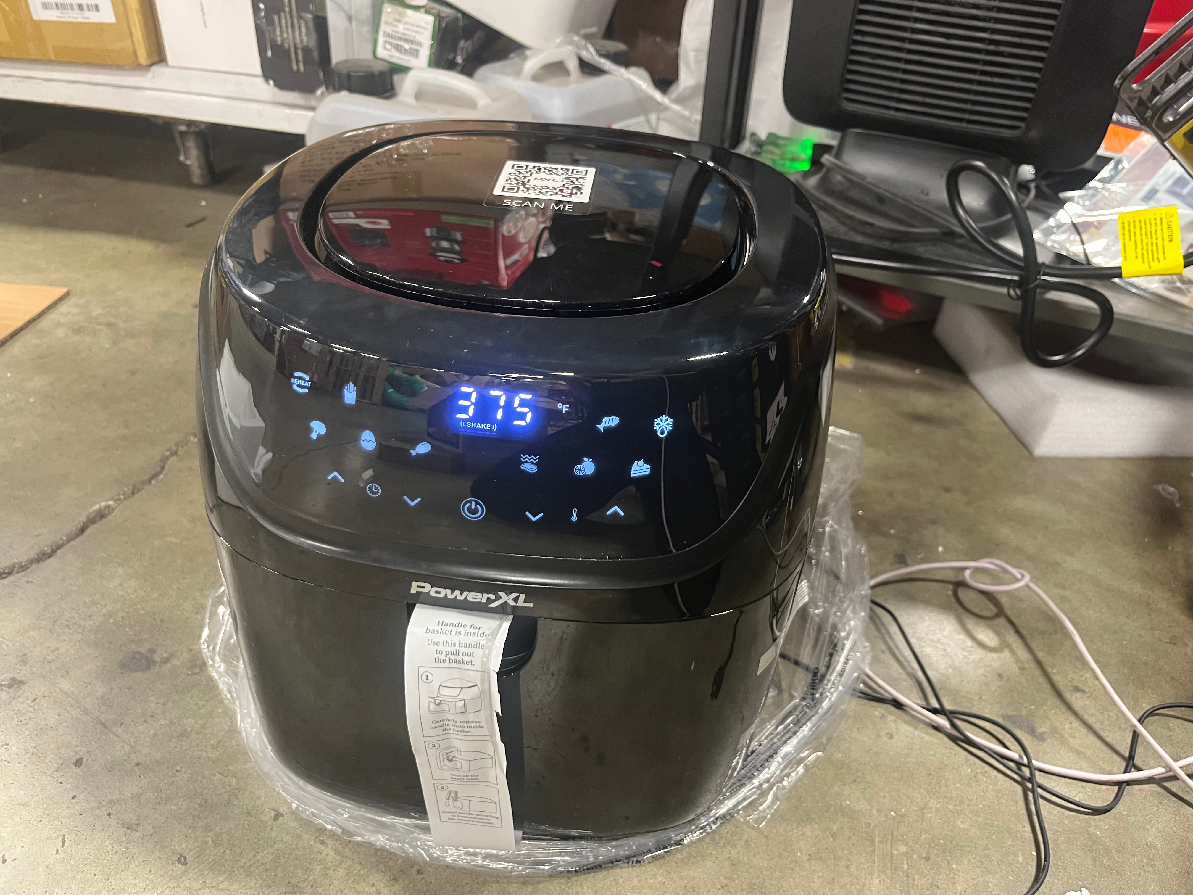 Vortex Pro Air Fryer - Black: Nonstick, Dishwasher-Safe, Automatic Shut-Off