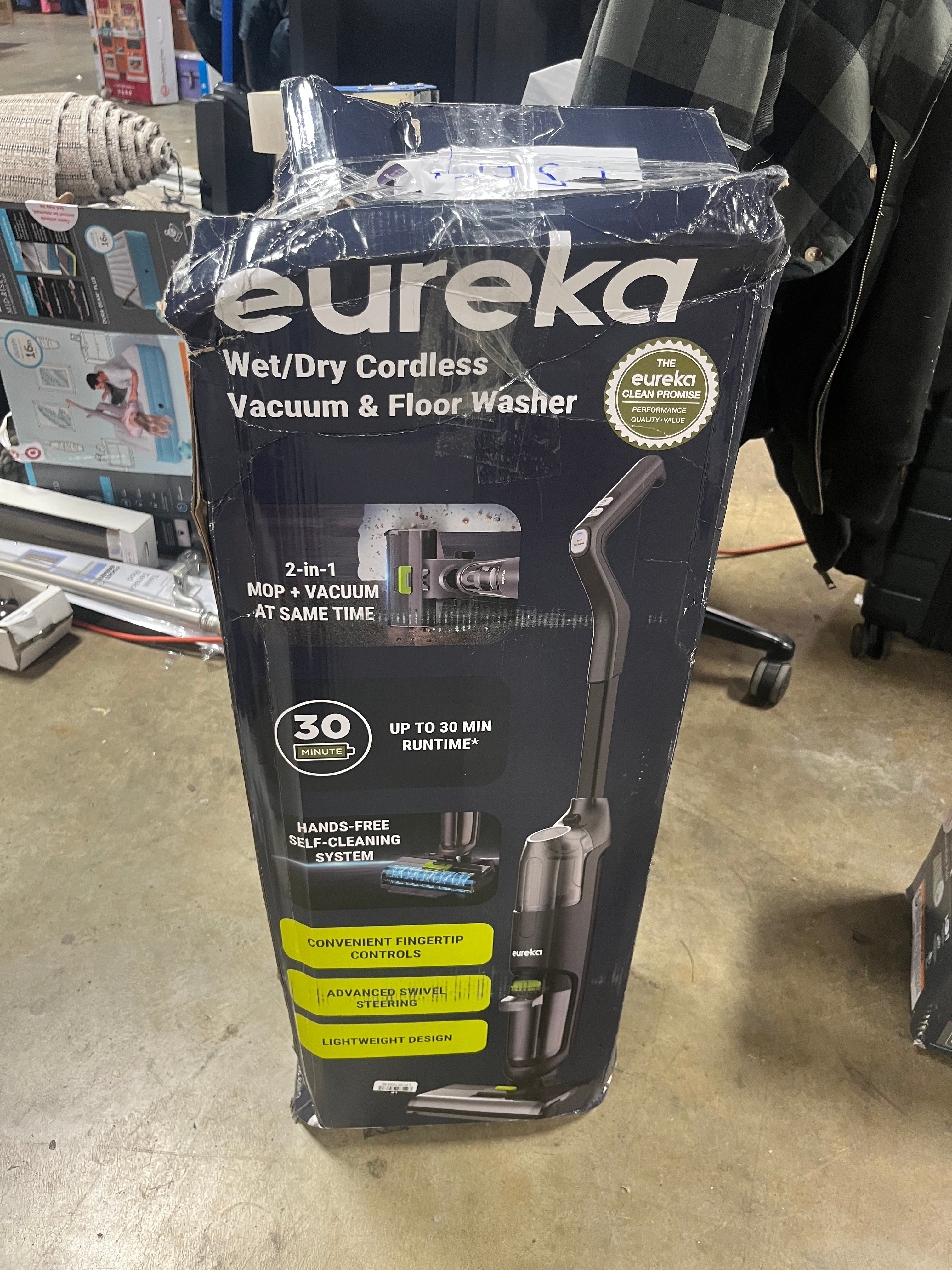 2-in-1 Cordless Wet/Dry Vacuum and Mop, Self-Cleaning System