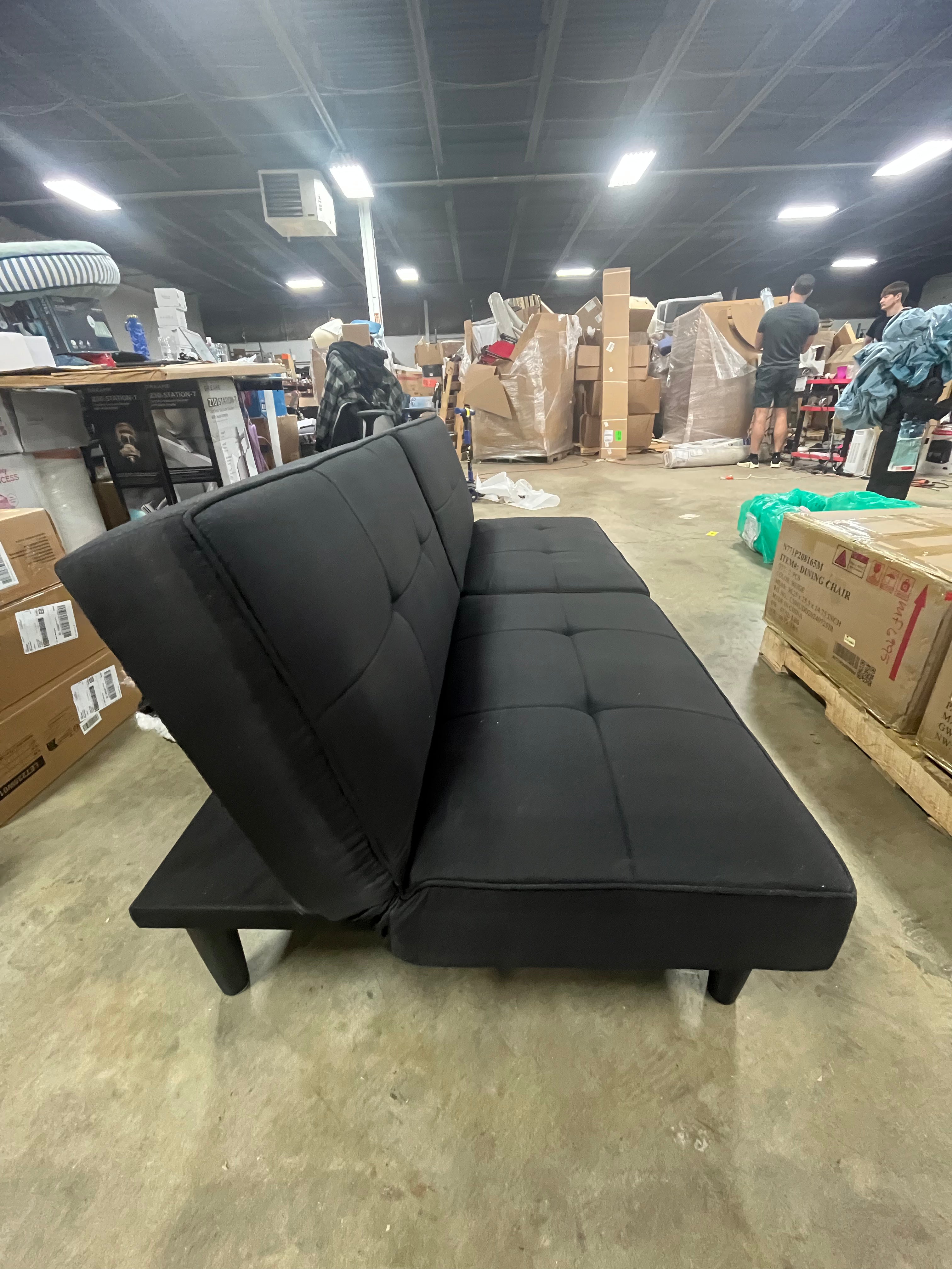 Futon Sofa Black