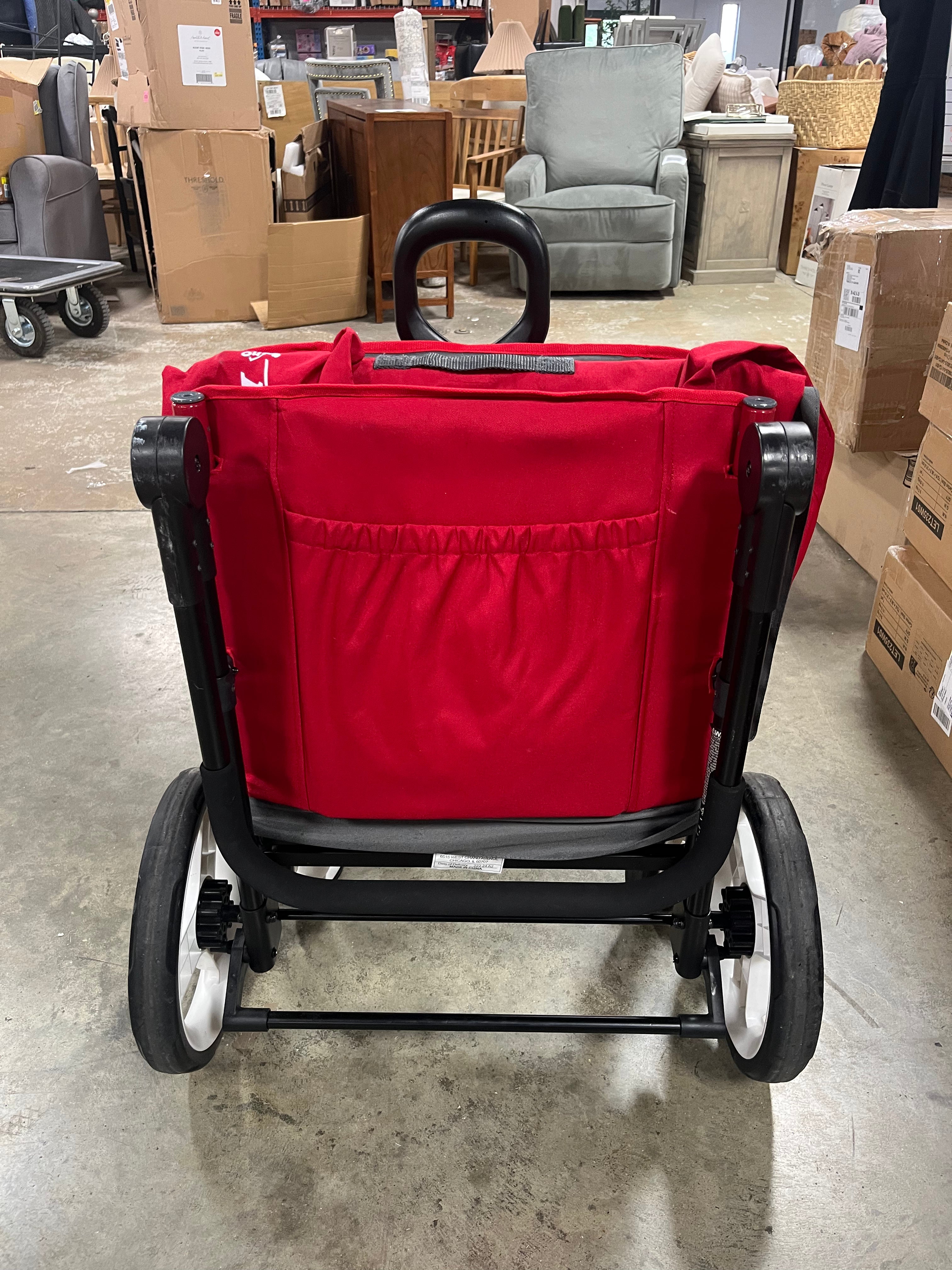 Convertible Kid and Cargo Stroller Wagon with Canopy