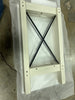 2-Tier End Table, Side Table with Bottom Shelf, Nightstand, Rustic White and Honey Brown