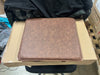 Barker Wood Cushioned Counter Height Barstool Warm Pine/Chestnut: Upholstered Rectangle