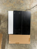 Black Double - Drawer Nightstand Set for Bedroom: Modern - Designed Bedside Dresser