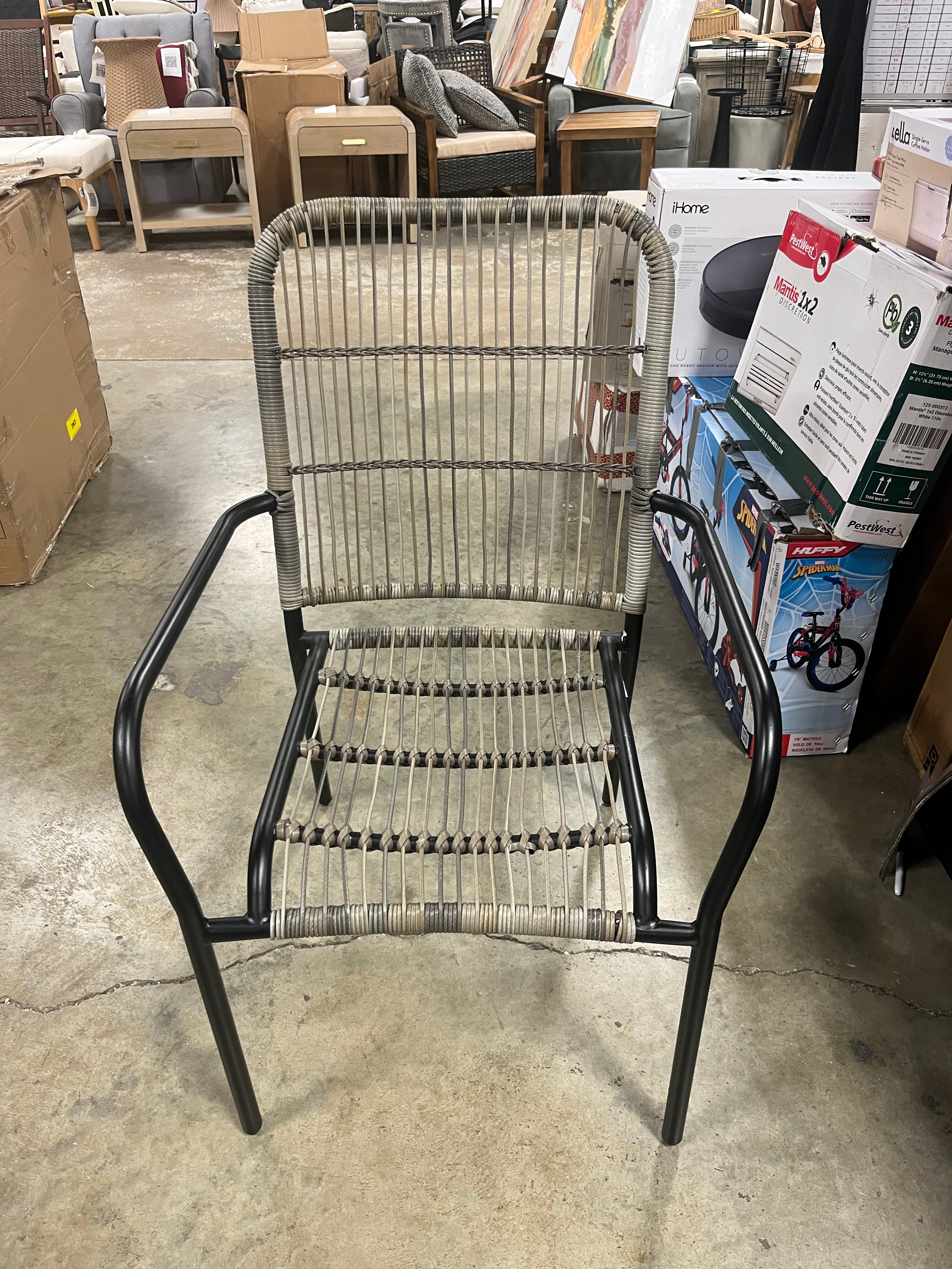 Latigo Stackable Patio Chair Gray