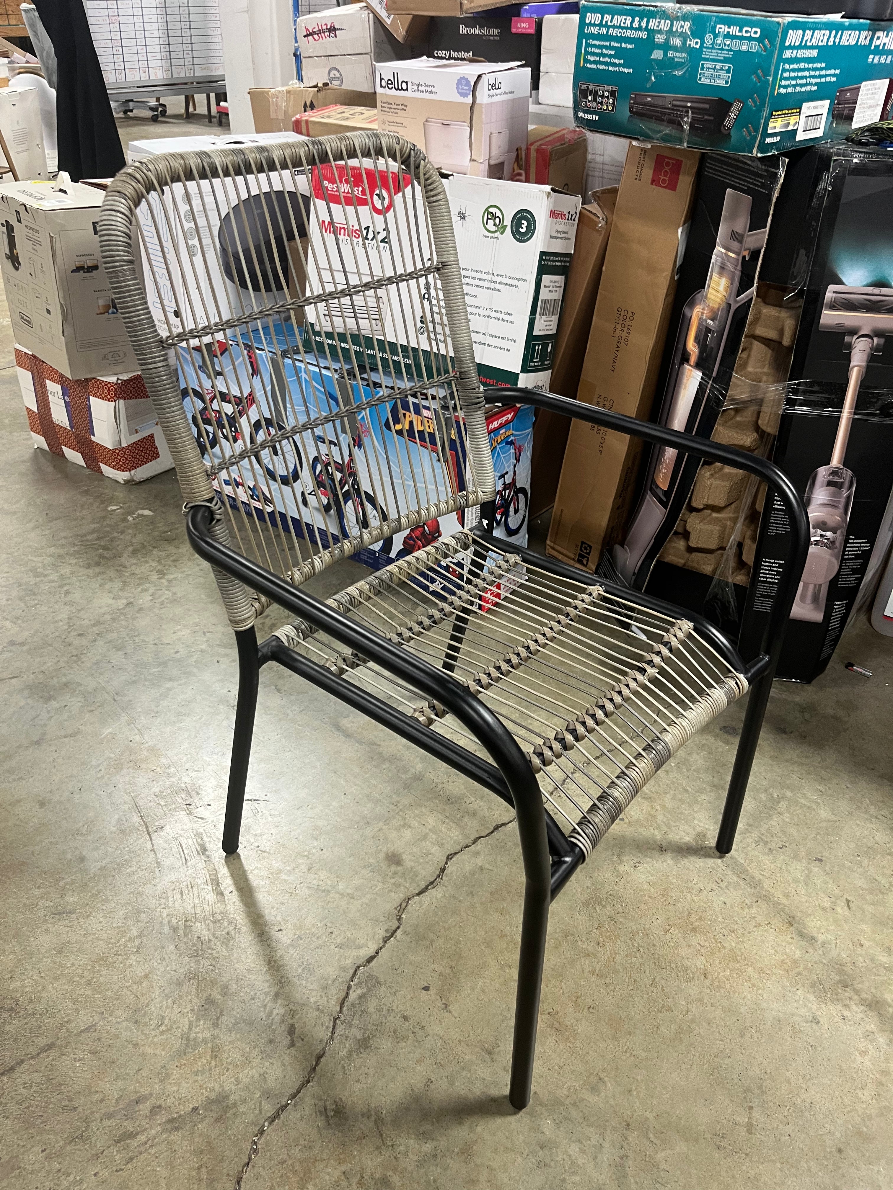 Latigo Stackable Patio Chair Gray