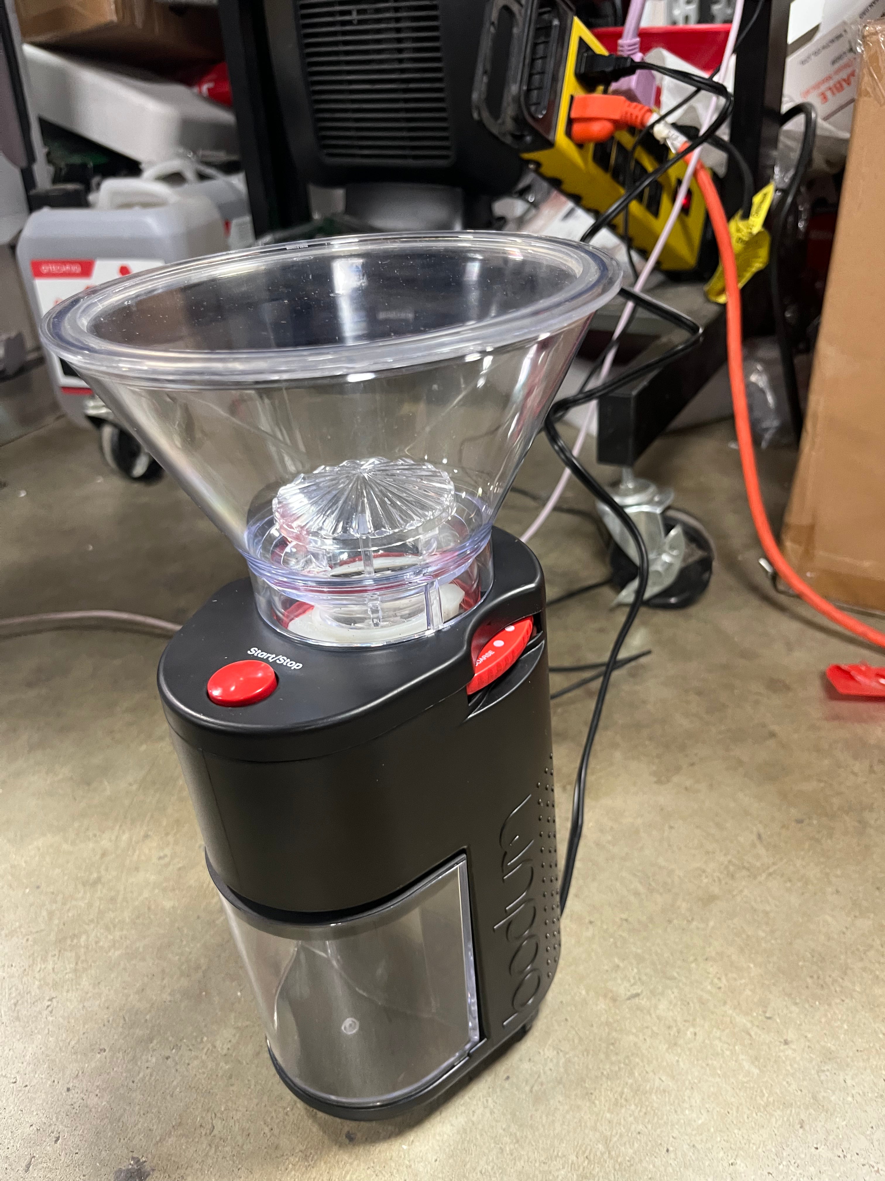 Bistro Conical Burr Electric Coffee Grinder Black: 12 Settings, Stainless Steel, BPA-Free, Coarse to Fine Grind