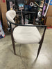 Judith Upholstered Iron Dining Chair (1-Piece), Beige and Black and Gold
