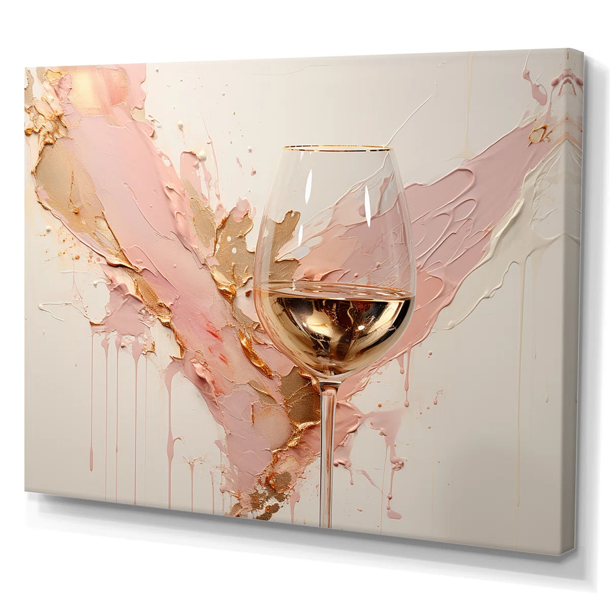 Minimalism Wine Champagne - Wine Wall Art Decor