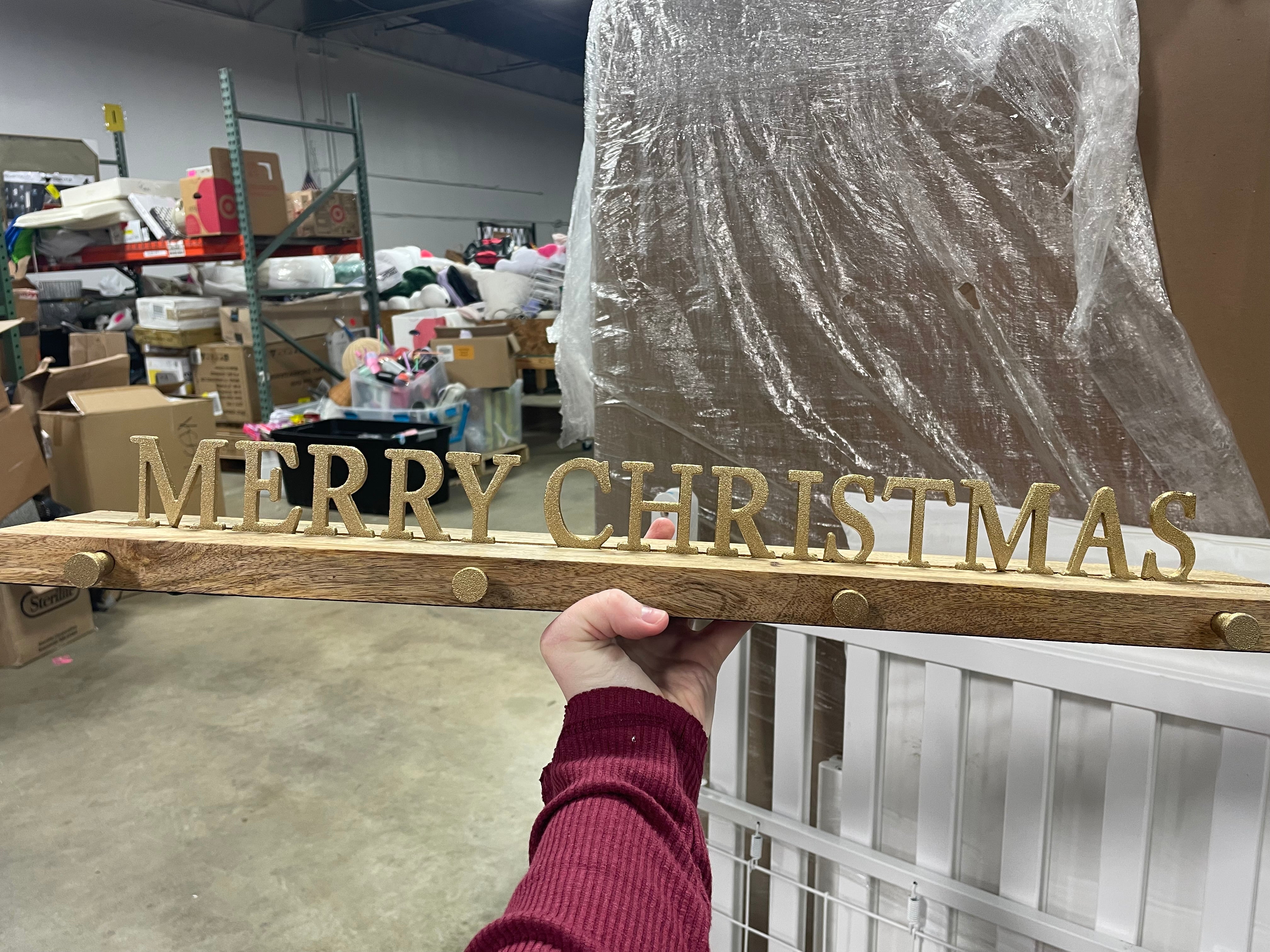 Merry Christmas Stocking Holder, final cut