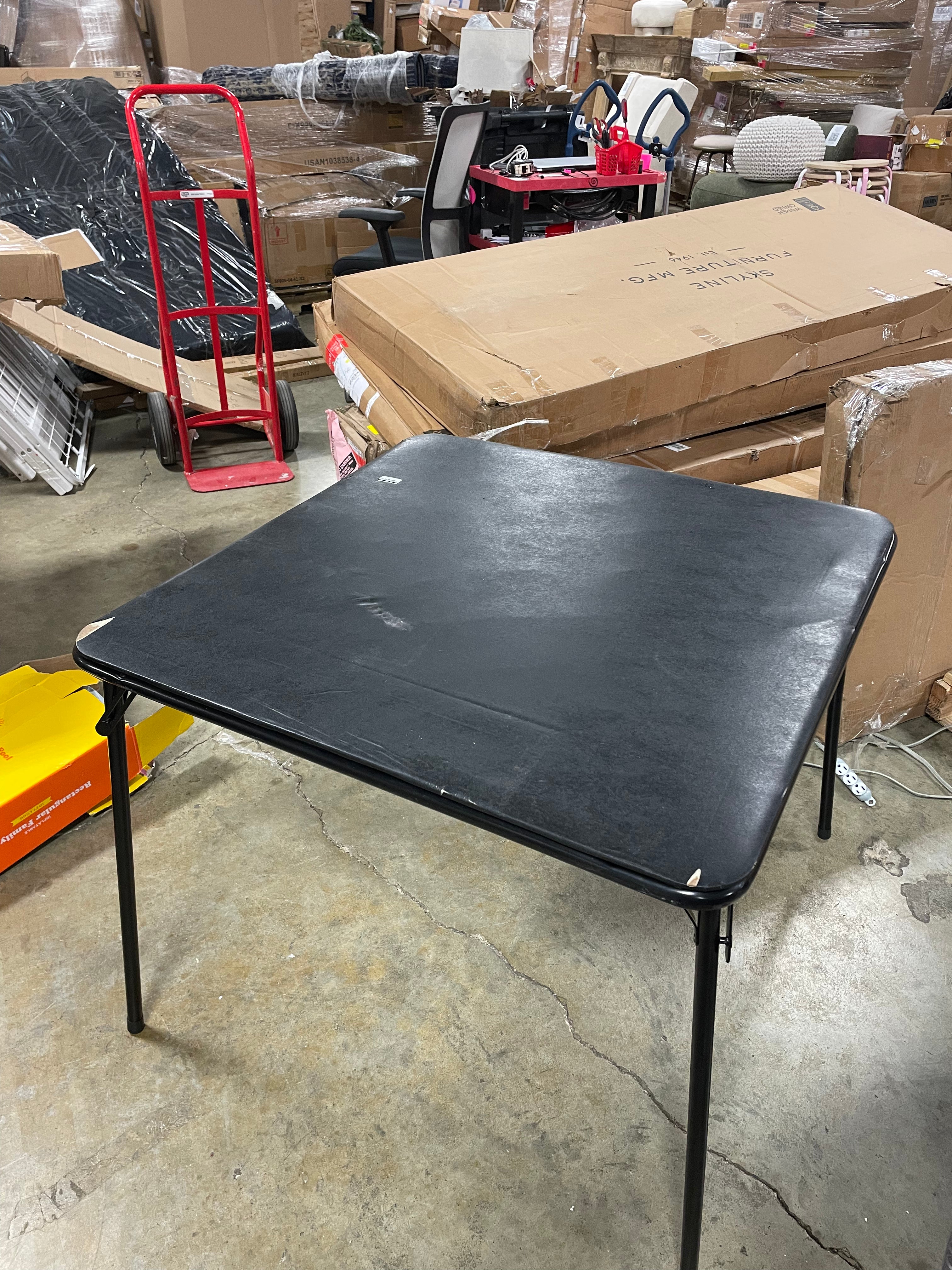 Folding Card Table Black – Salvage & Co Indy