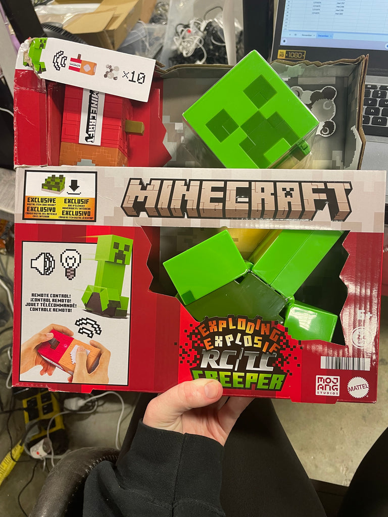 Exploding Remote Control Creepers! Minecraft Minecraft Exploding RC Creeper with Lights & Sounds – Salvage & Co Indy