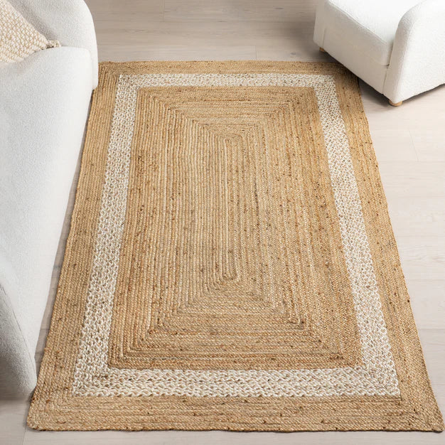 Louisa Jute Bordered Area Rug 8'x10'