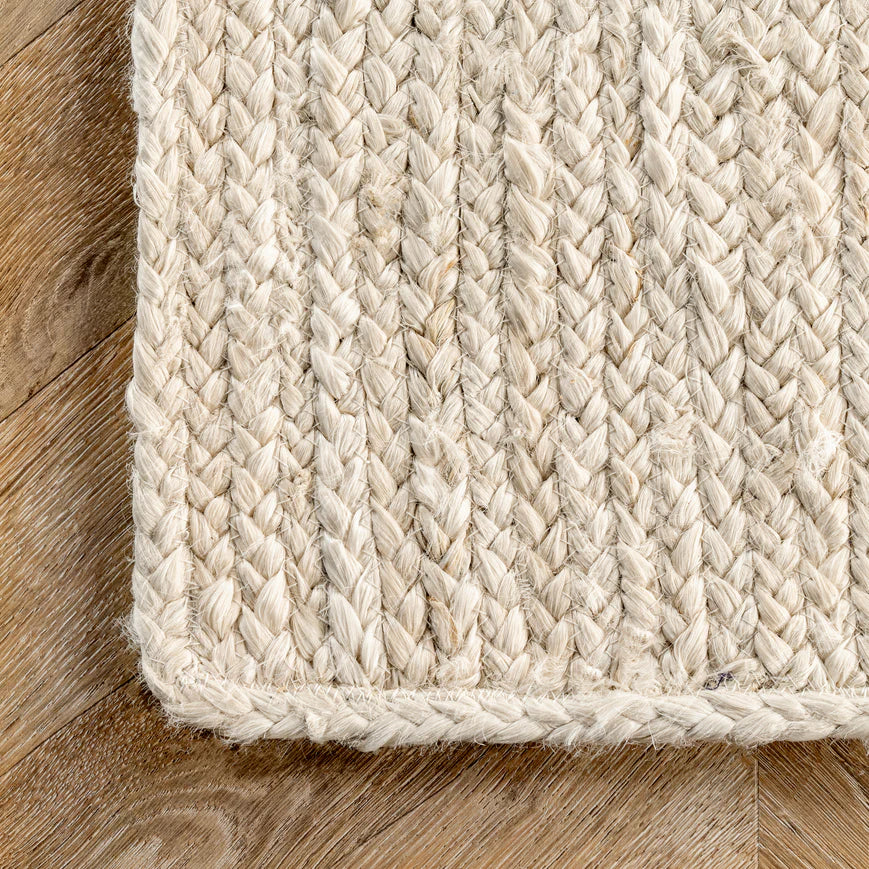 Rigo Hand Woven Farmhouse Jute Area Rug 3'x5'